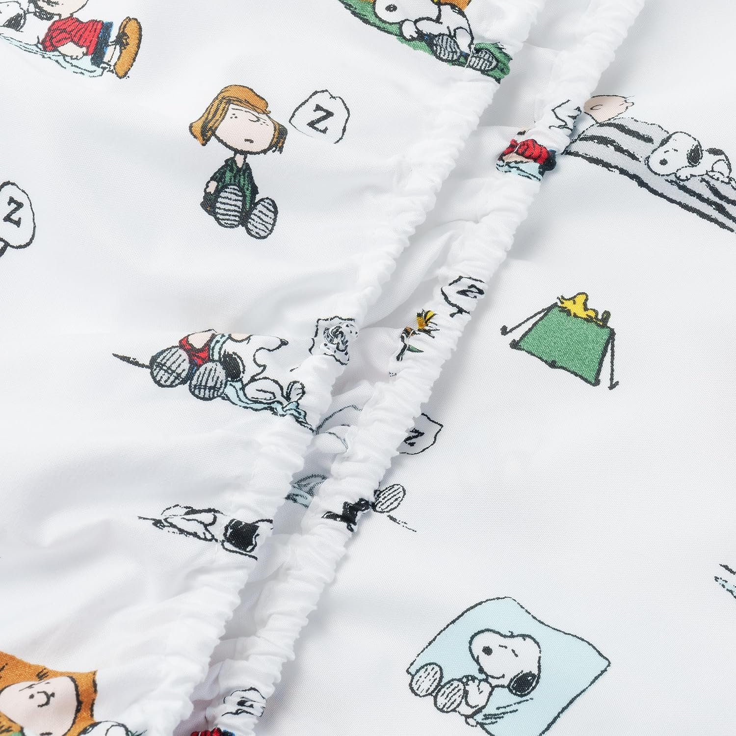 Berkshire Blanket Peanuts – Juego de sábanas para niños, tamaño individual, 3 piezas, color blanco de Peanuts para dormir, sábanas de microfibra