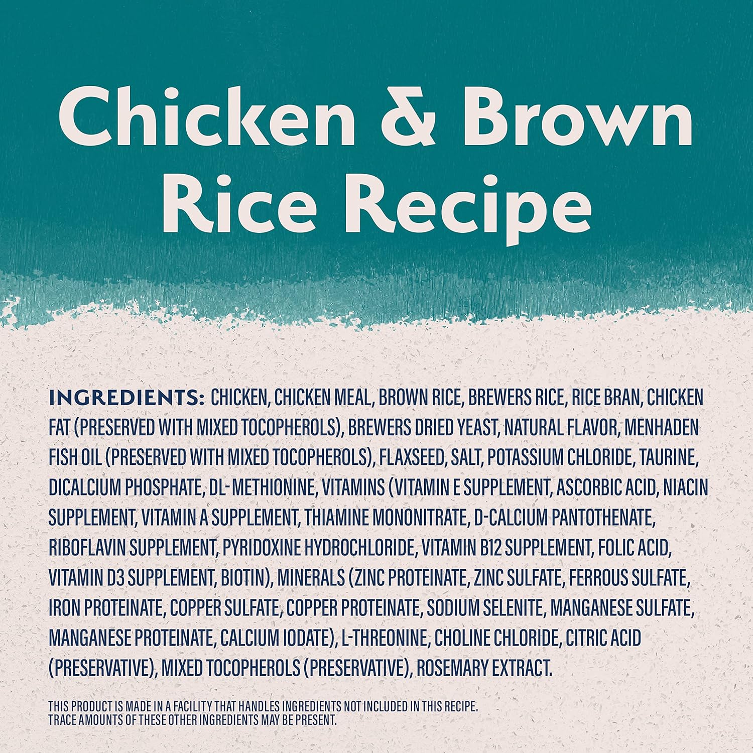 Alimento para perros Natural Balance, Pollo y Arroz café