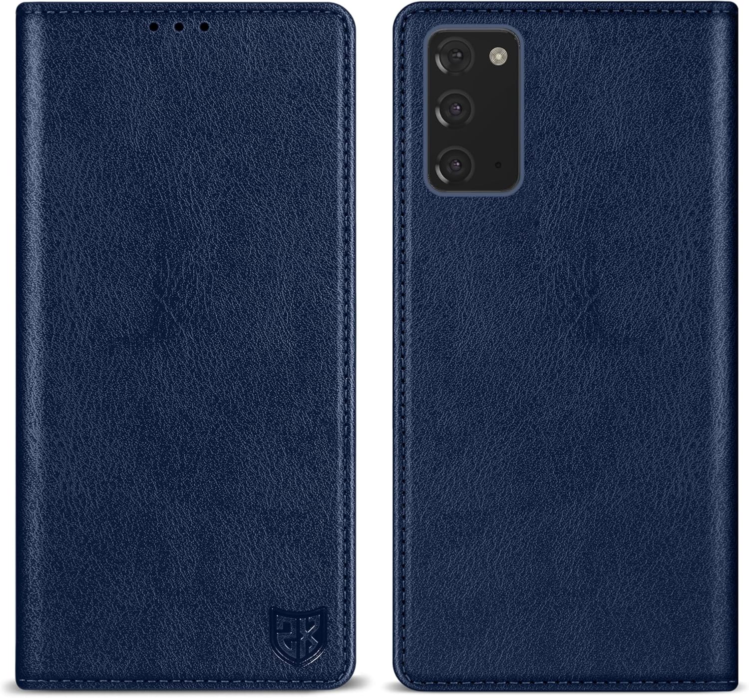 ZZXX Funda tipo cartera para Samsung Galaxy Note 20 con bloqueo RFID, soporte de ranura para tarjetas, funda protectora de cuero magnético fuerte