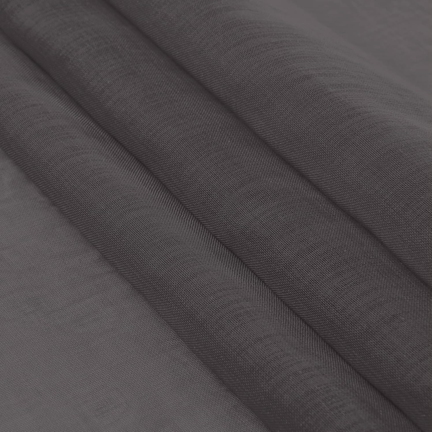 MISS SELECTEX Cenefa corta con pompones para ventana, juego de 2 paneles, cortinas semitransparentes para sala de estar, dormitorio, cortinas