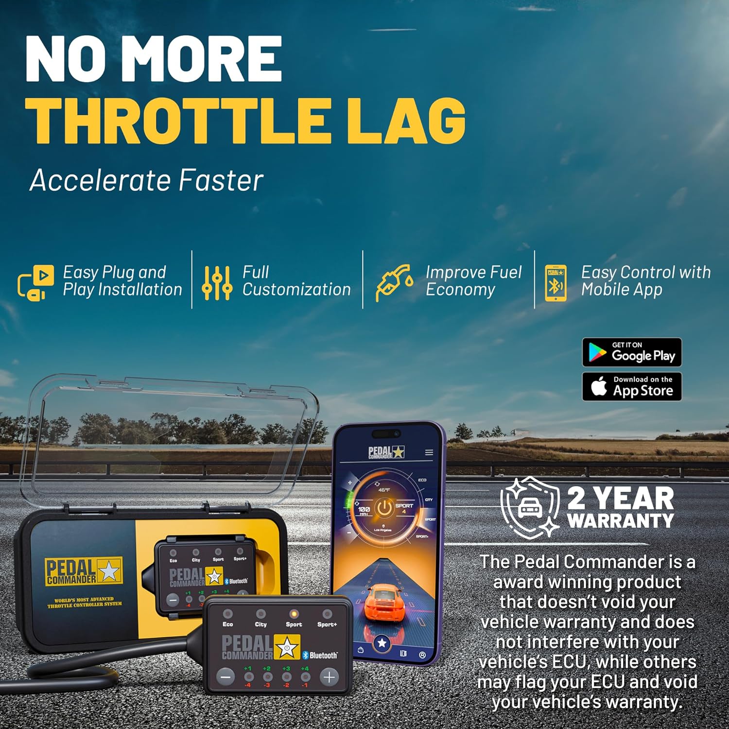 PEDAL COMMANDER para Chevrolet Tahoe (2021 y posteriores) (5 generación) Base, LS, LT, LTZ, RST, Premier (5.3L, 6.2L, 3.0L Diesel) Controlador de