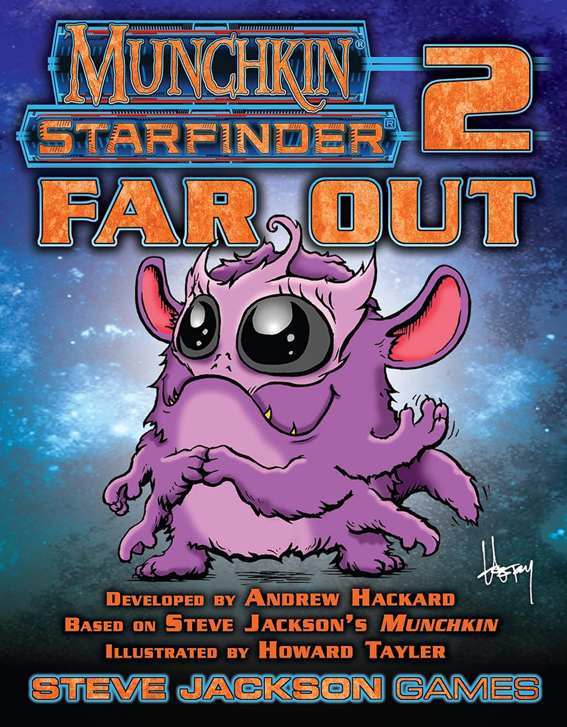 Steve Jackson Games Munchkin Starfinder 2  Juego Far Out (expansión)  56 cartas  Juego para adultos, niños y familia  Juego de rol de aventura de