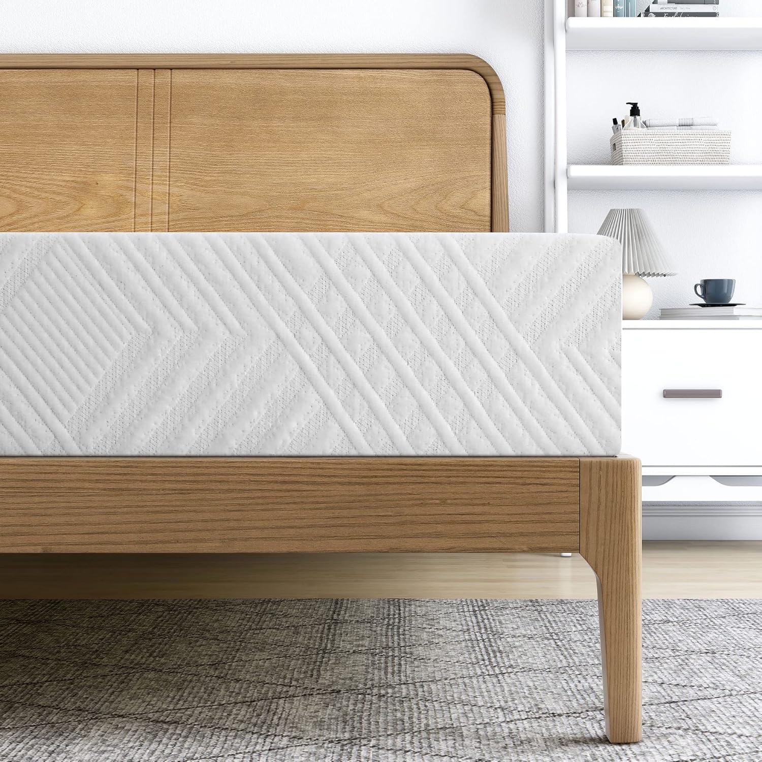 LIFERECORD Colchón individual XL de 10 pulgadas en una caja, colchones de espuma viscoelástica de gel fabricados en Estados Unidos para cama