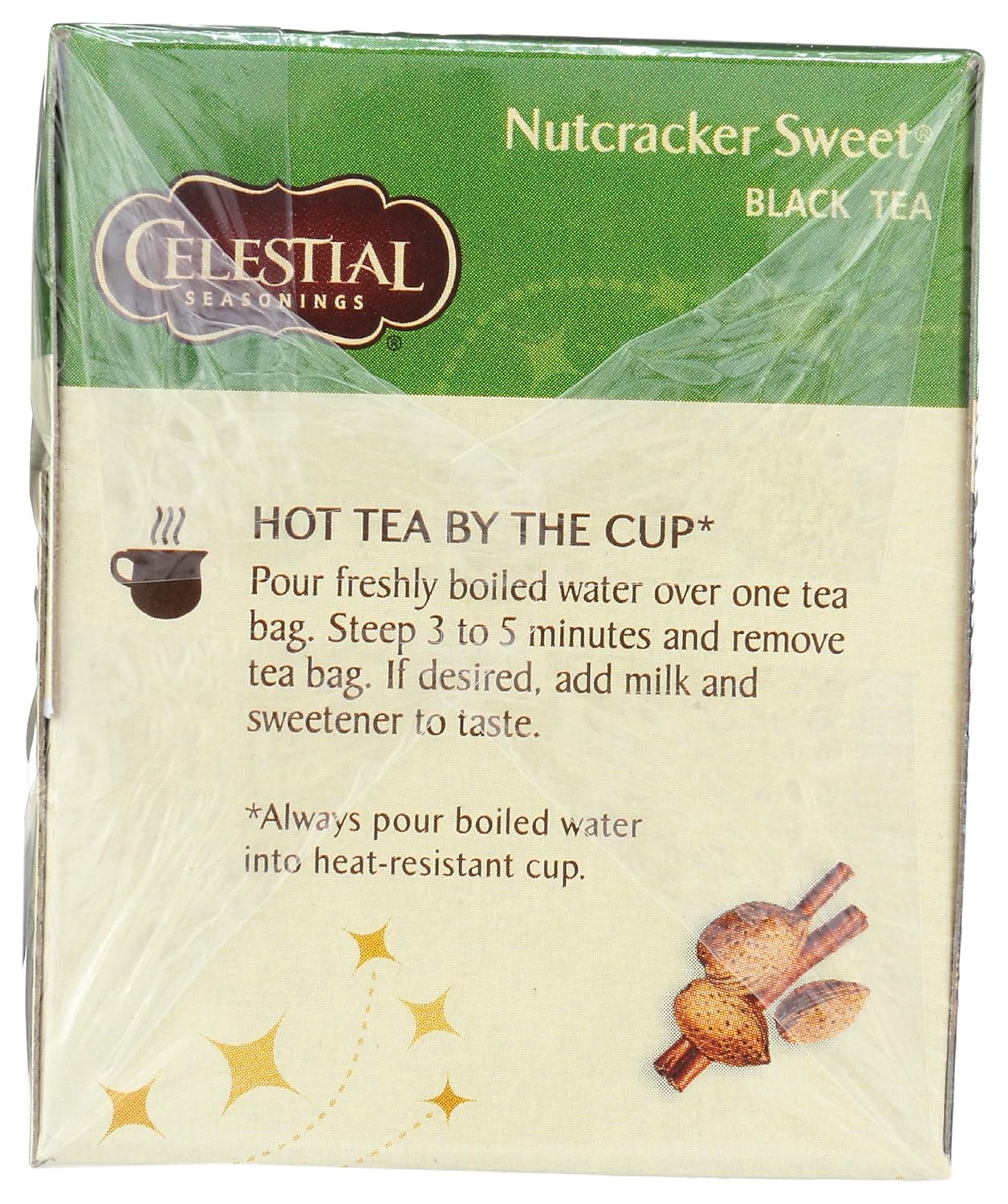 Celestial Seasonings Té negro, cascanueces dulce, 18 unidades