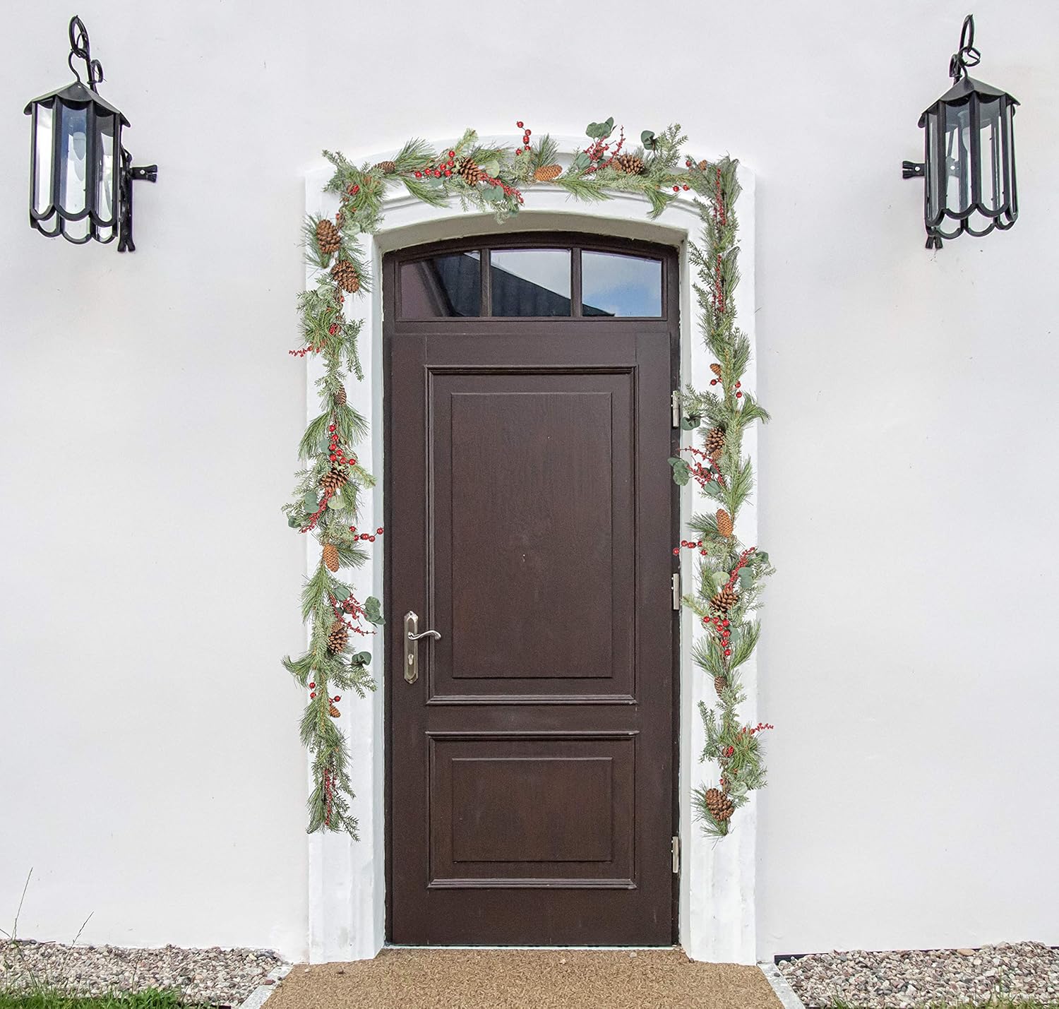 CraftMore Brighton Pine – Guirnalda de Navidad de 72 pulgadas