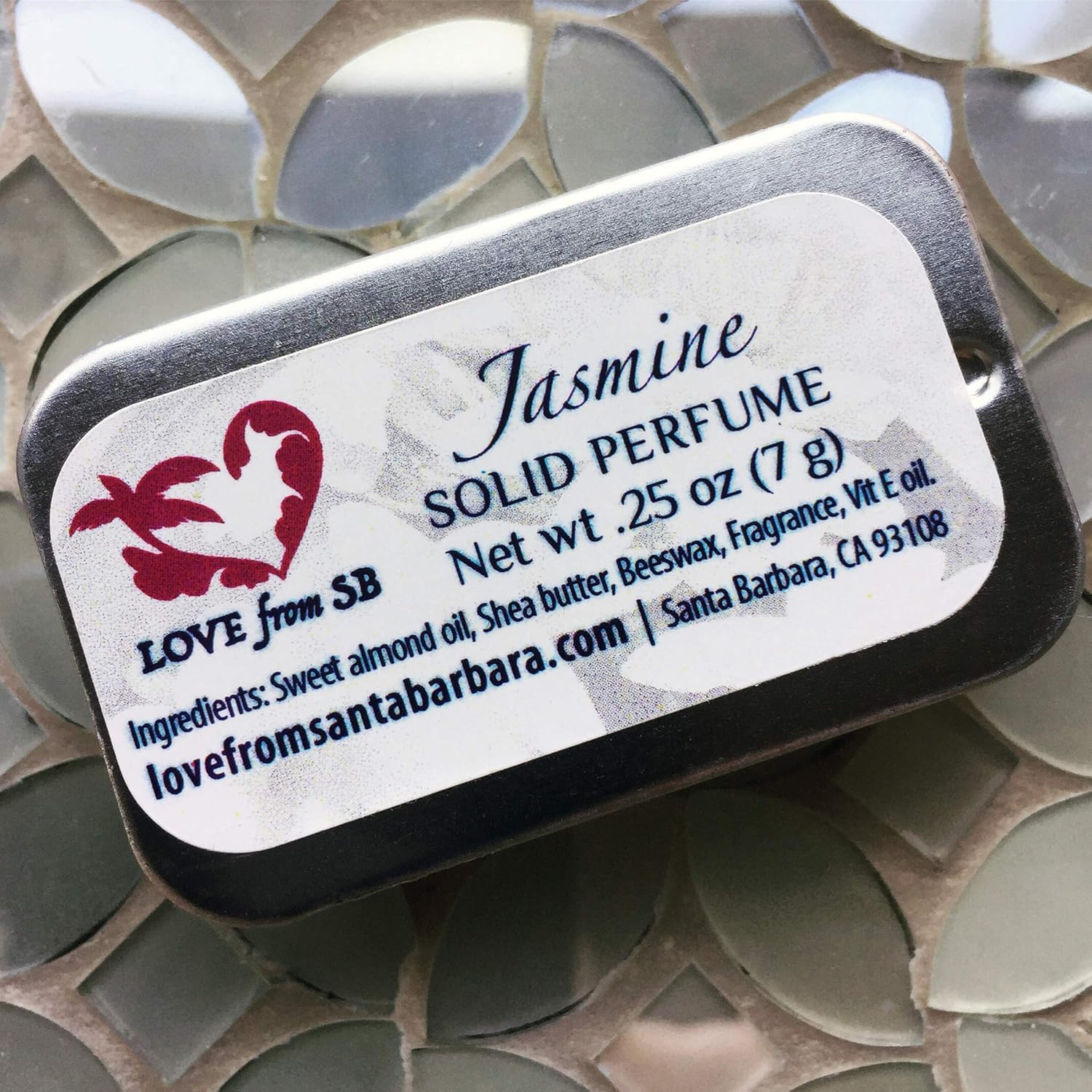 Compact Personal Solid Perfume  Convenient, fits in your purse or travel bag  Luxurious Artisan Spa Gift (Jasmine)