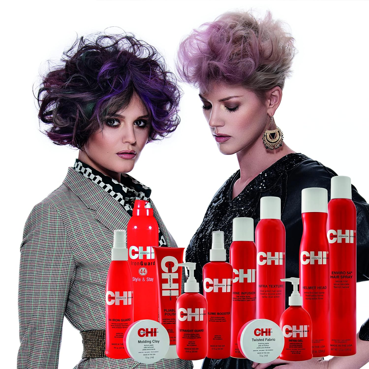 CHI Spin N Curl en negro ónix. Ideal para cabello hasta los hombros de entre 6 y 16 pulgadas y 44 spray protector de hierro y mantenimiento firme