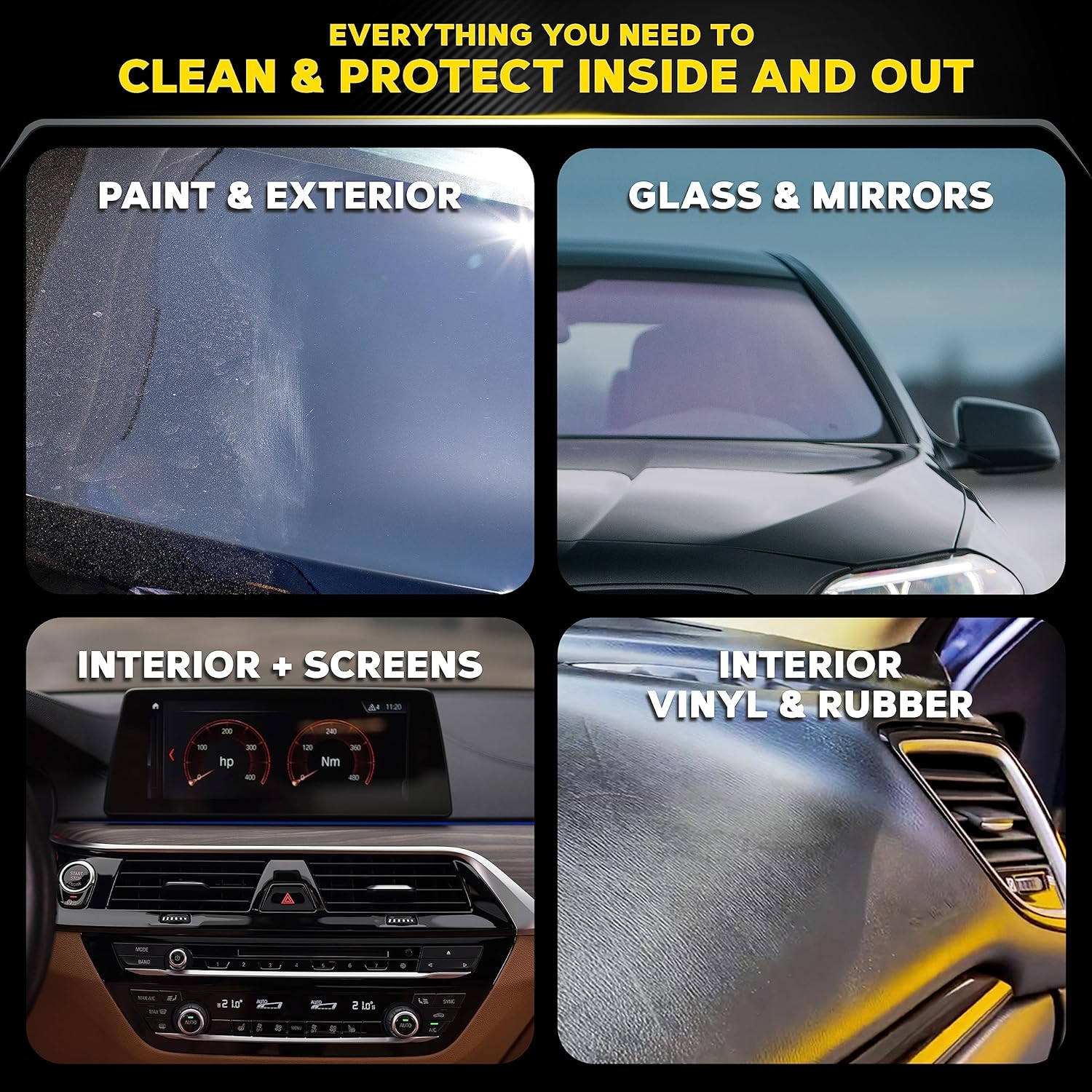 Meguiar’s Kit de lavado y cera sin agua definitivo limpieza rápida y fácil del automóvil con protección duradera para una solución ecológica de