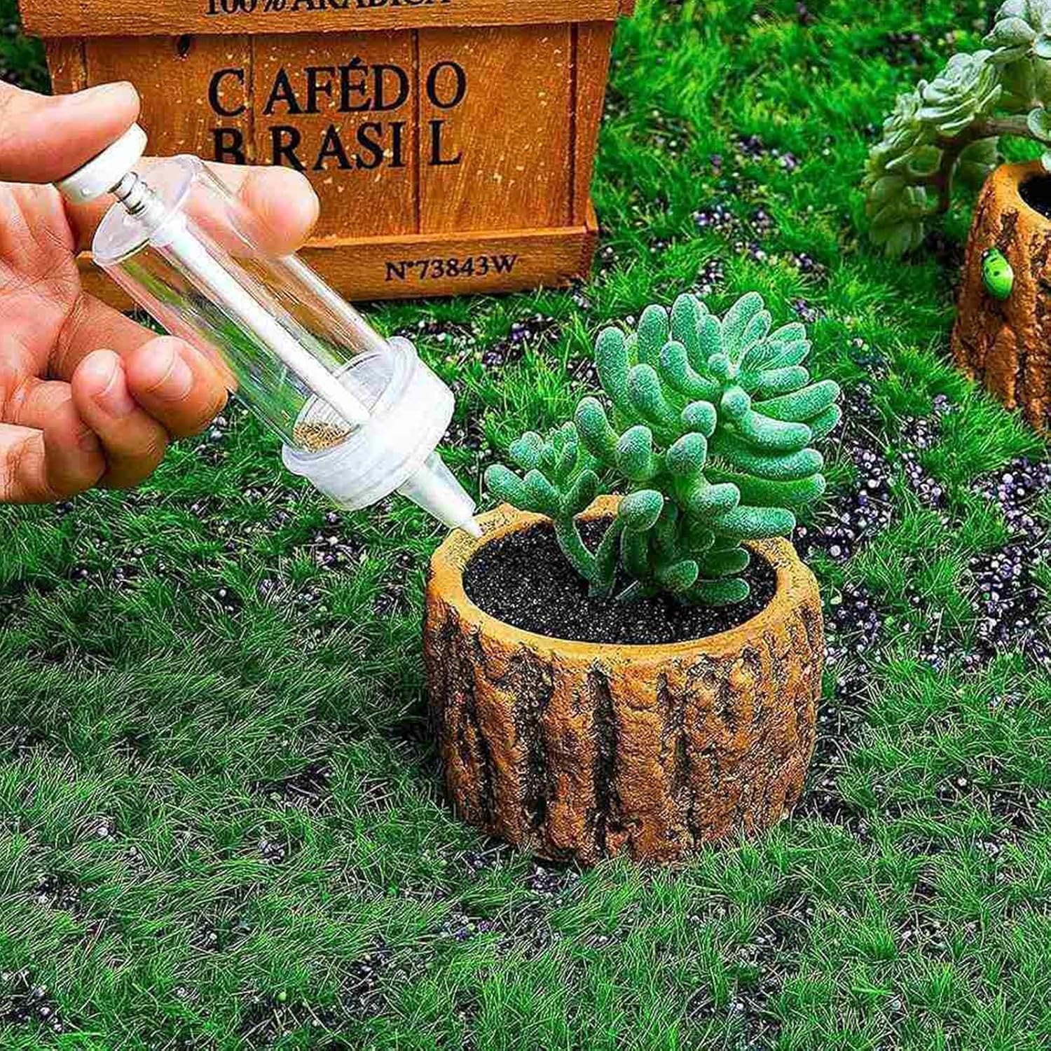 Mini dispensador de semillas de siembra, esparcidor manual de semillas, separador de plántulas, sembrador pequeño portátil de jardín, herramienta de
