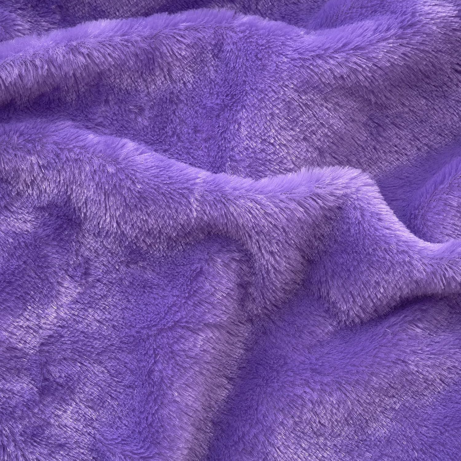 ANRODUO Paquete de 2 almohadas de primavera moradas, almohadas esponjosas de lujo de piel sintética, fundas de cojín decorativas de felpa estilo