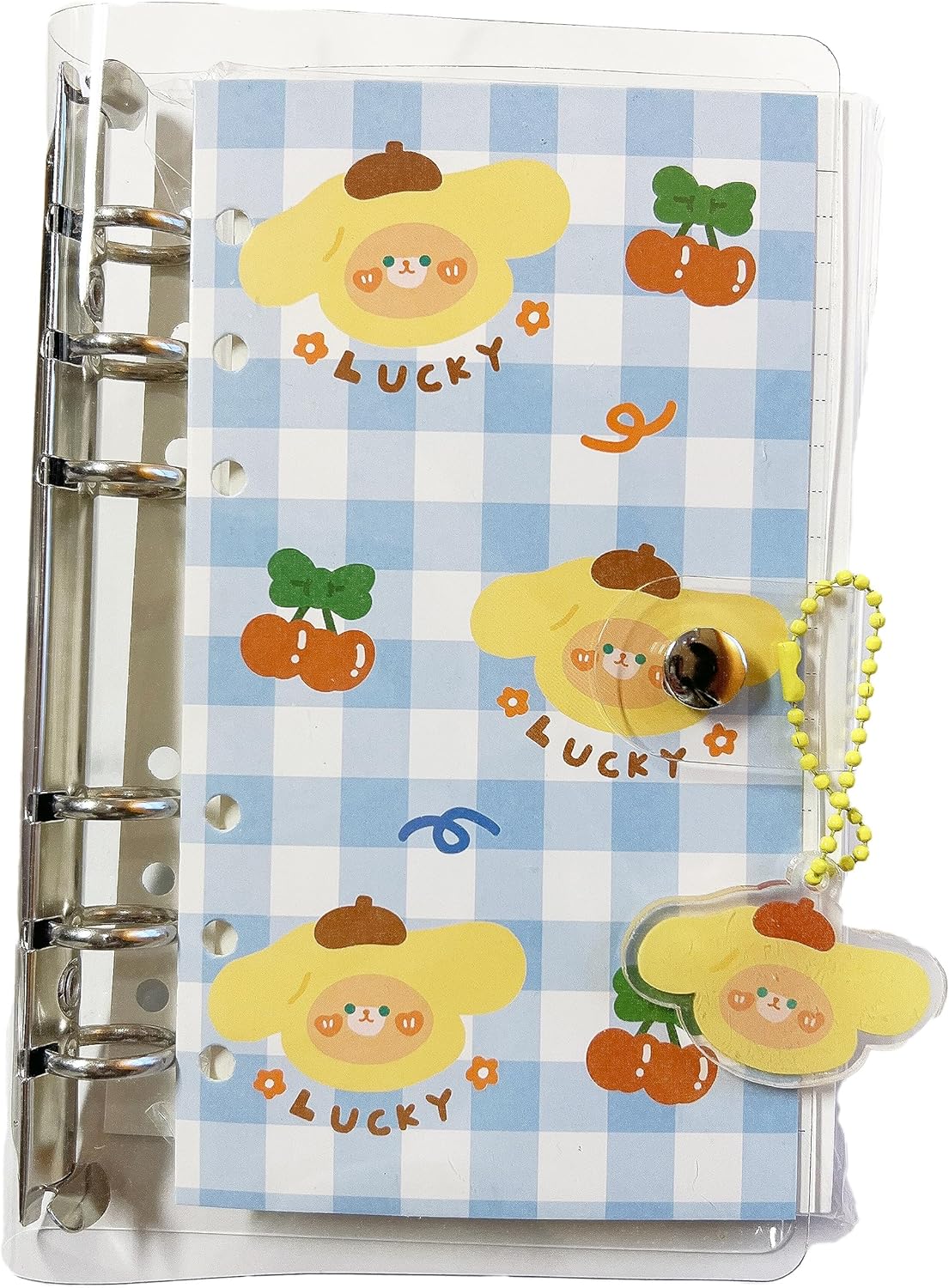 Cuadernos escolares de 6 anillos para niños y niñas (azul)