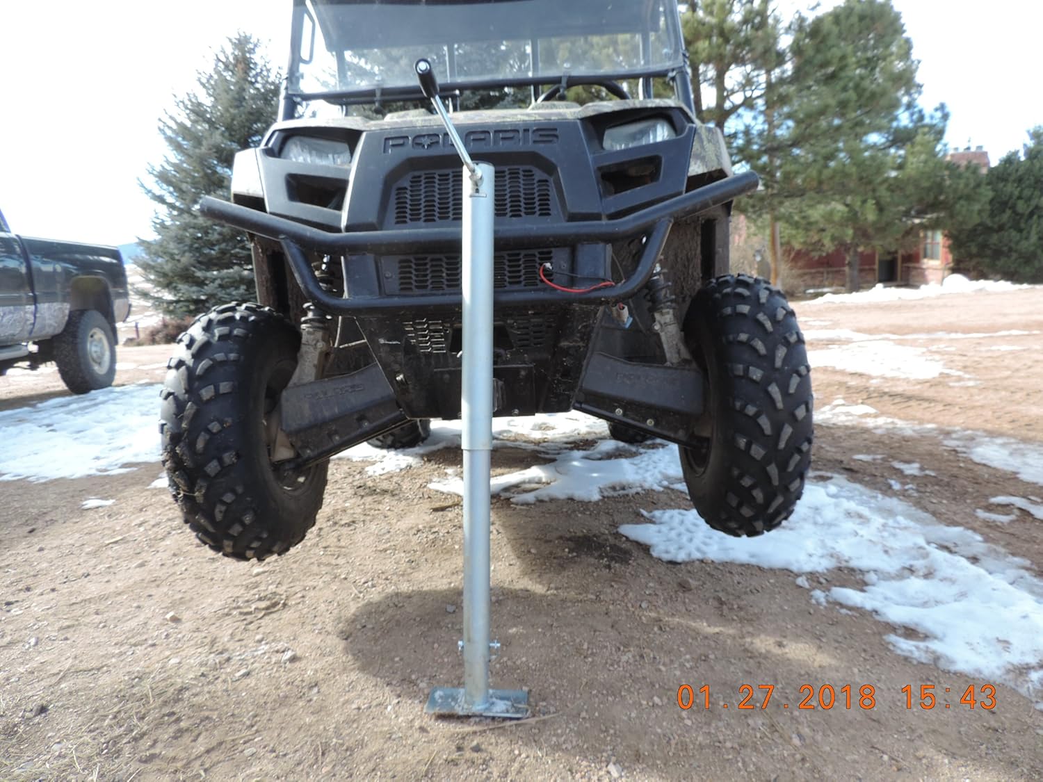 El gato de elevación rápida ATV UTV aumenta a 36 pulgadas, pesa solo 18 libras. Capacidad de 2,000 libras U-5000