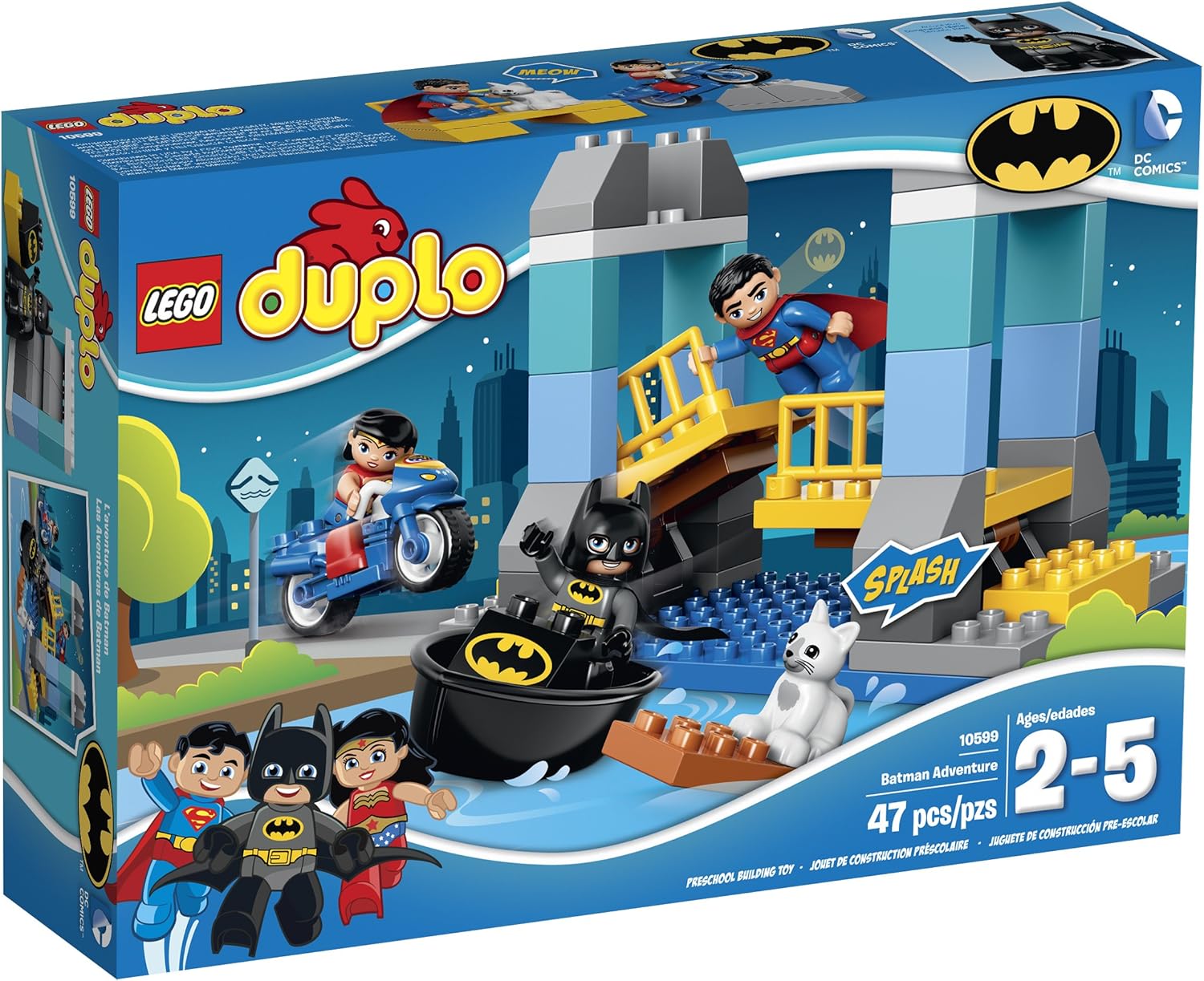 Set para armar LEGO Duplo de Súper Héroes,Aventuras de Batman (10599)