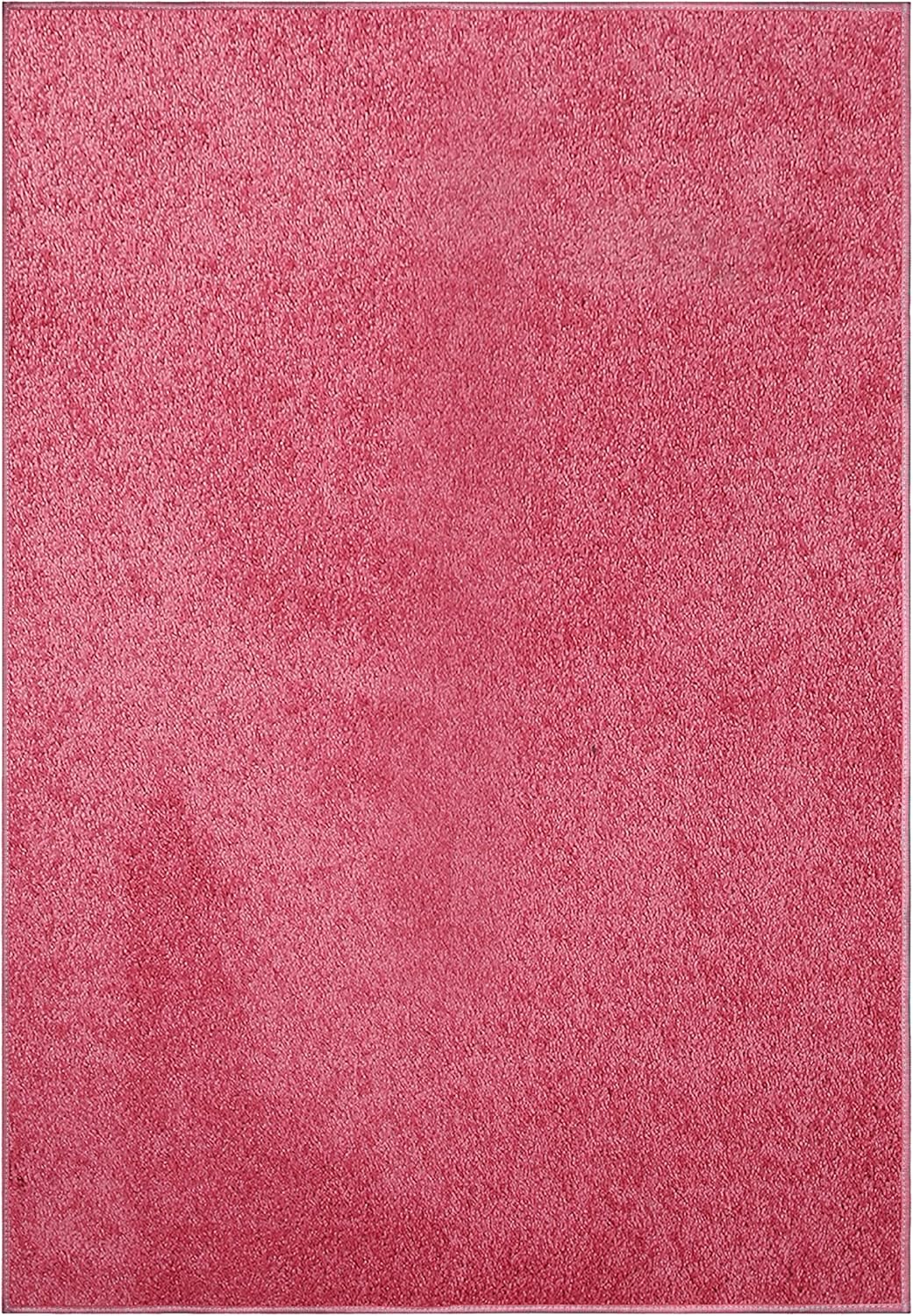 Alfombrilla de color liso, de felpa, moderna, alfombra adecuada para los niños y mascotas Fabricada en EE.UU., forma rectangular, alfombrilla ideal