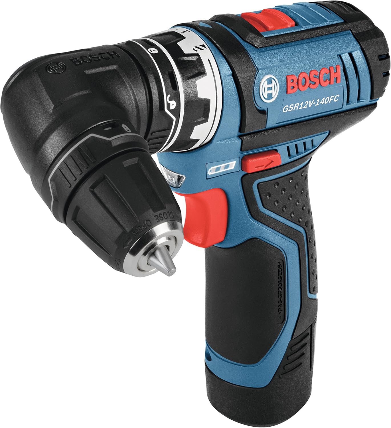 Bosch GSR12V-140FCB22 12V Max Flexiclick 5 en 1 Sistema de taladrodestornillador con 40 piezas de taladro resistente al impacto