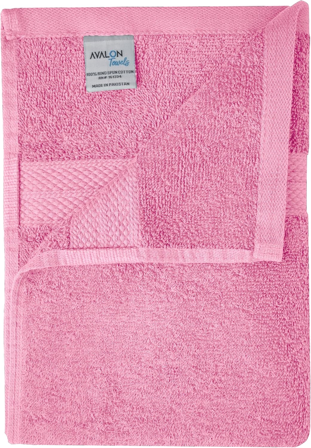 Avalon – Juego de 6 toallas de baño para baño, 100 % algodón, color rosa, de secado rápido, pequeñas, ligeras y absorbentes, perfectas para gimnasio