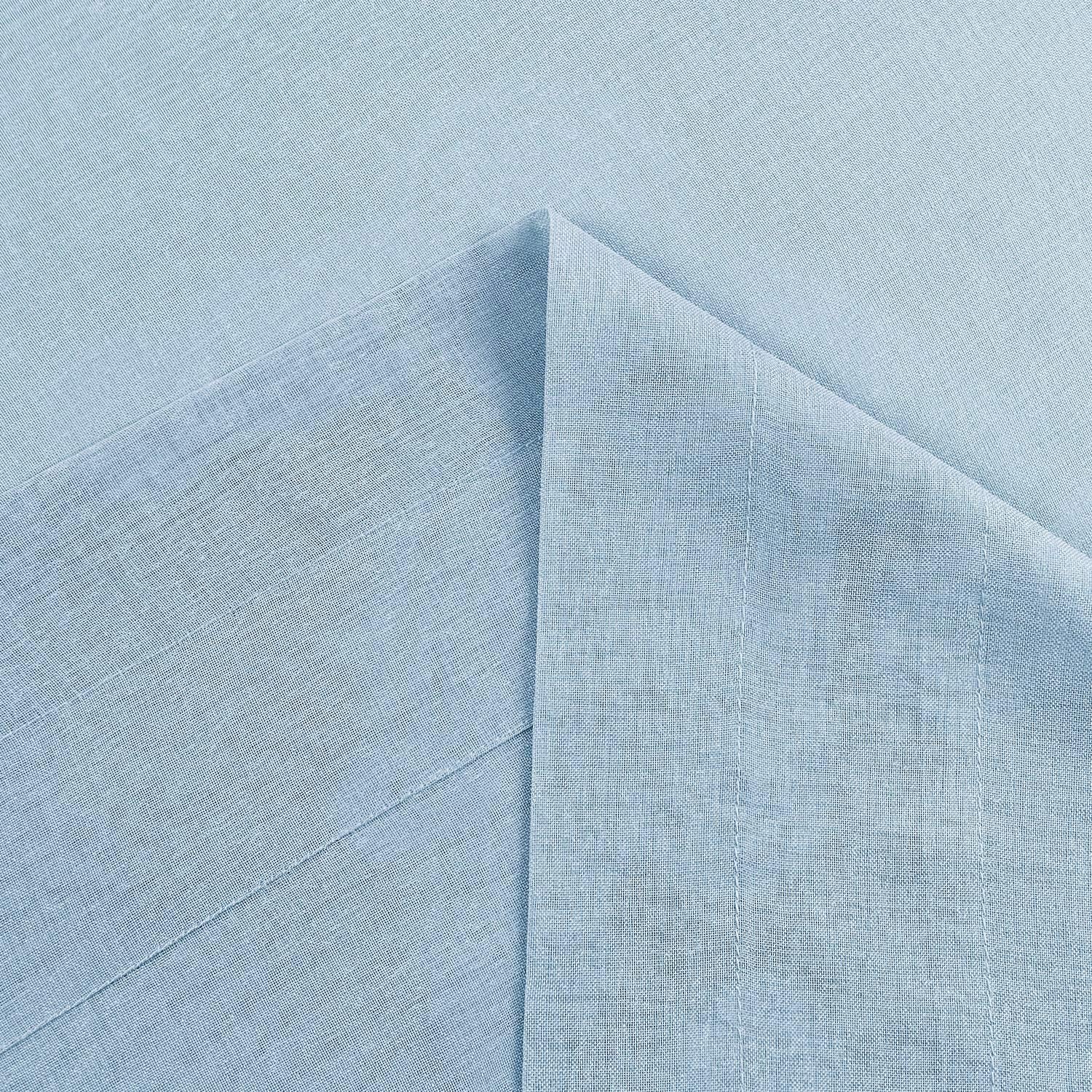 DWCN Cortinas traslúcidas de gasa semitransparentes con bolsillo para barra de cortina para dormitorio y sala de estar, 42 x 84 pulgadas de largo,