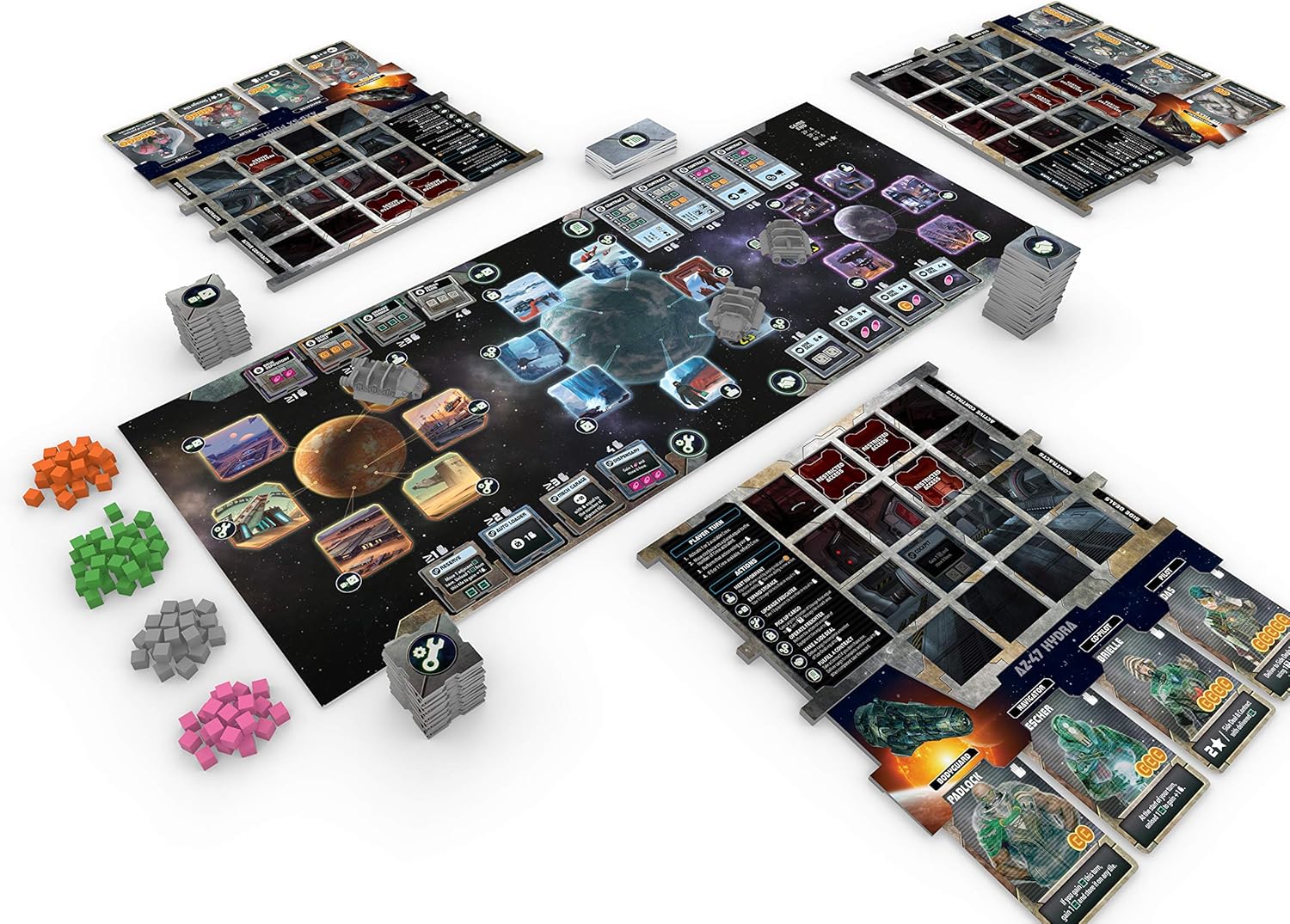 AEG Alderac Entertainment Group Scorpius Freighter, juego de mesa, contrabando de bienes y pasajeros, ganar riqueza, evitar las autoridades, 2-4