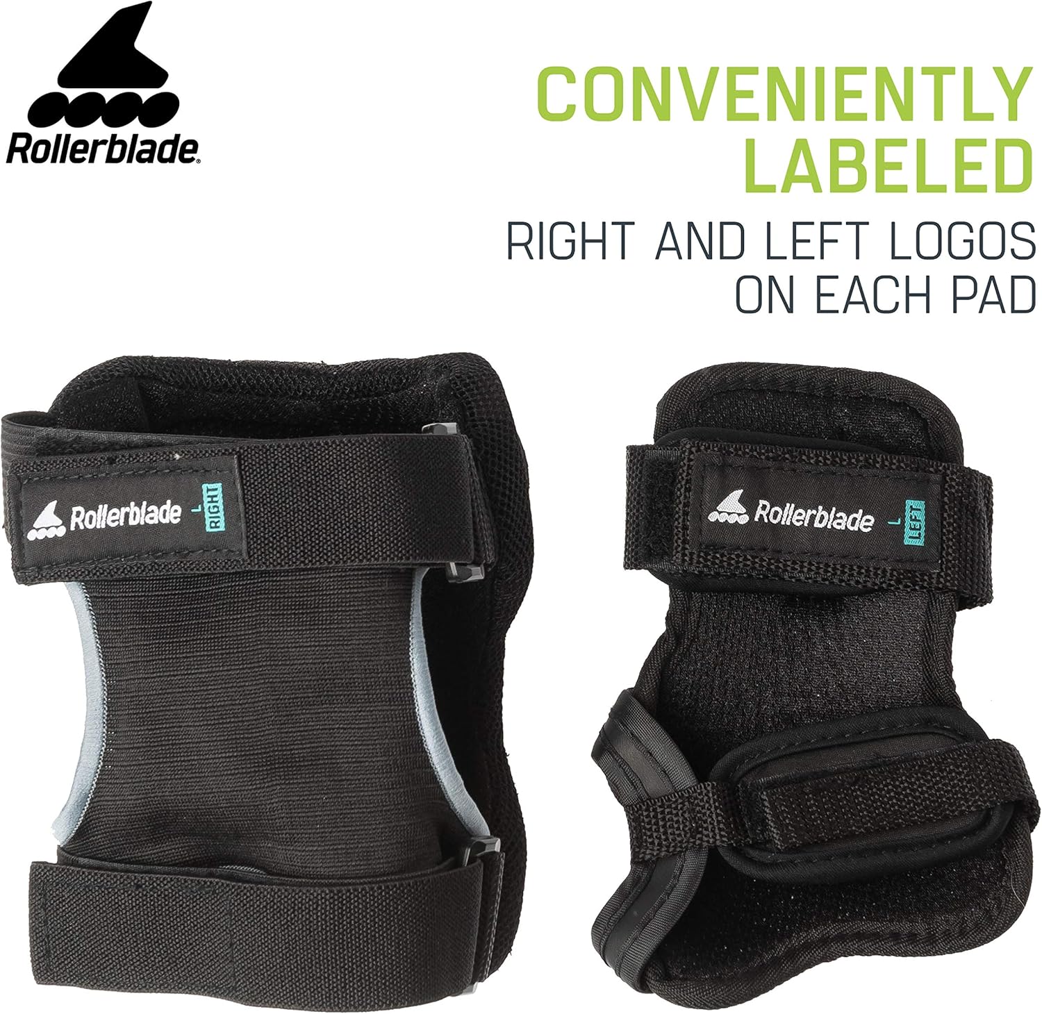 Rollerblade Skategear Junior – Paquete de 3 unidades de equipo de protección, rodilleras, coderas y muñequeras, protección multideportiva, juvenil,