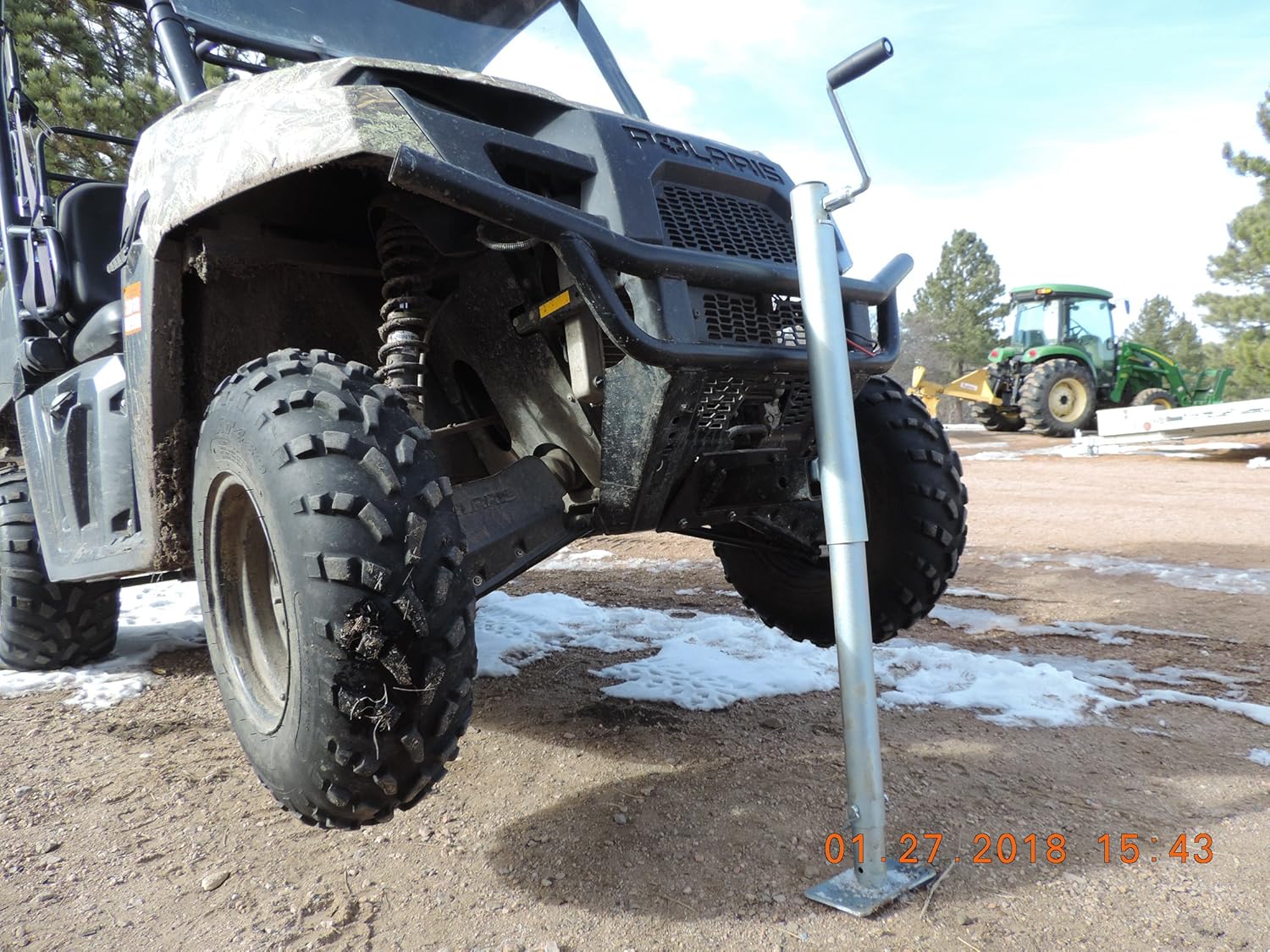 El gato de elevación rápida ATV UTV aumenta a 36 pulgadas, pesa solo 18 libras. Capacidad de 2,000 libras U-5000