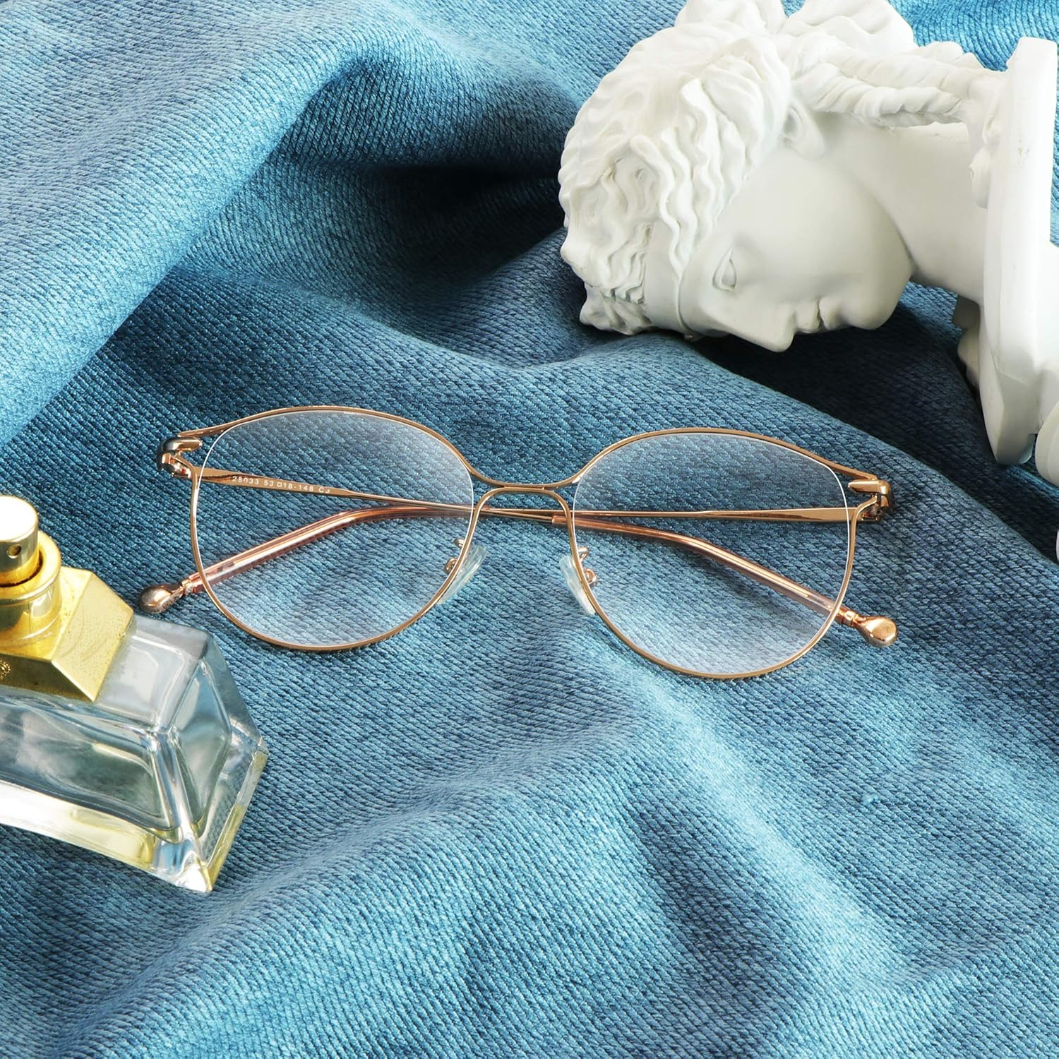 VisionGlobal Lentes de bloqueo de luz azul para mujer, antifatiga ocular, lectura en computadora, elegante marco ovalado