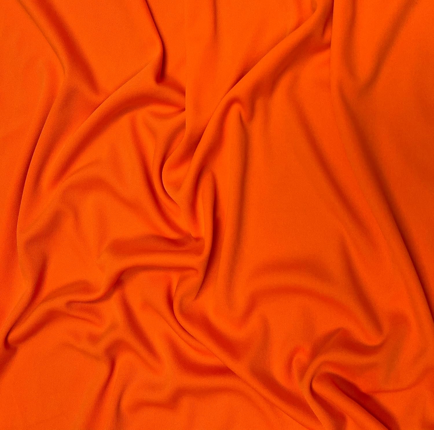 Tejido entrelazado ligero de poliéster tejido elástico 60 pulgadas de ancho – 1 yarda (naranja)