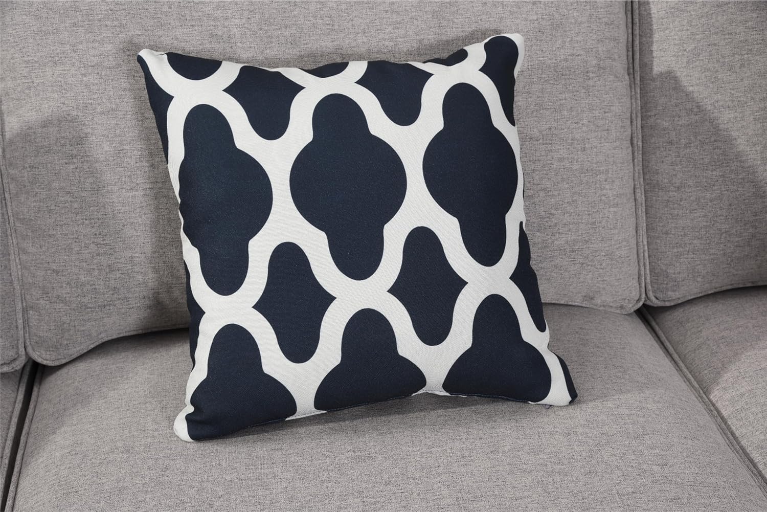 Sofá reversible en forma de U del módulo de combinación flexible de la tela para la sala de estar, seccional gris
