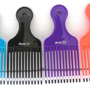 Afro Pik grande morado, peine para el cabello, desenreda, desenreda, elimina los nudos en tu cabello, no tira de tu cabello, protege tu cuero Afro Pik grande morado, peine para el cabello, desenreda, desenreda, elimina los nudos en tu cabello, no tira de tu cabello, protege tu cuero