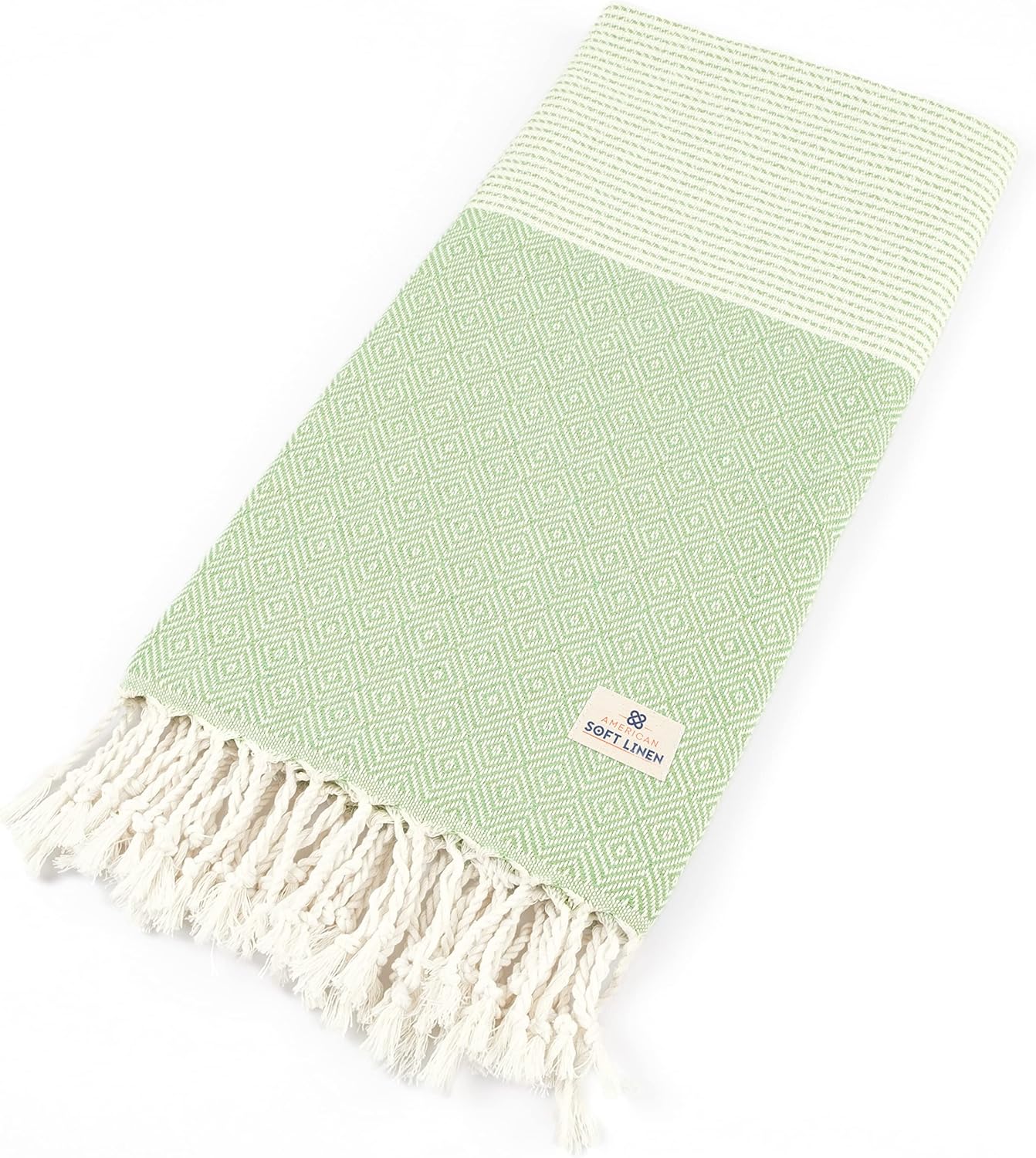 American Soft Linen, Turkish Peshtemal – Toallas turcas de playa Peshtemal de 40 x 70 pulgadas, 100% algodón de secado rápido, para campamento,