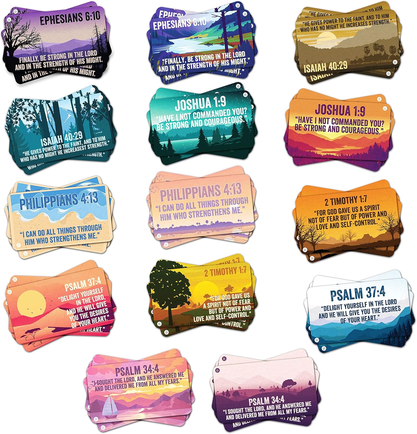 70 tarjetas de felicitación con versículos bíblicos  Citas inspiradoras de las escrituras cristianas religiosas  7 tarjetas de agradecimiento y