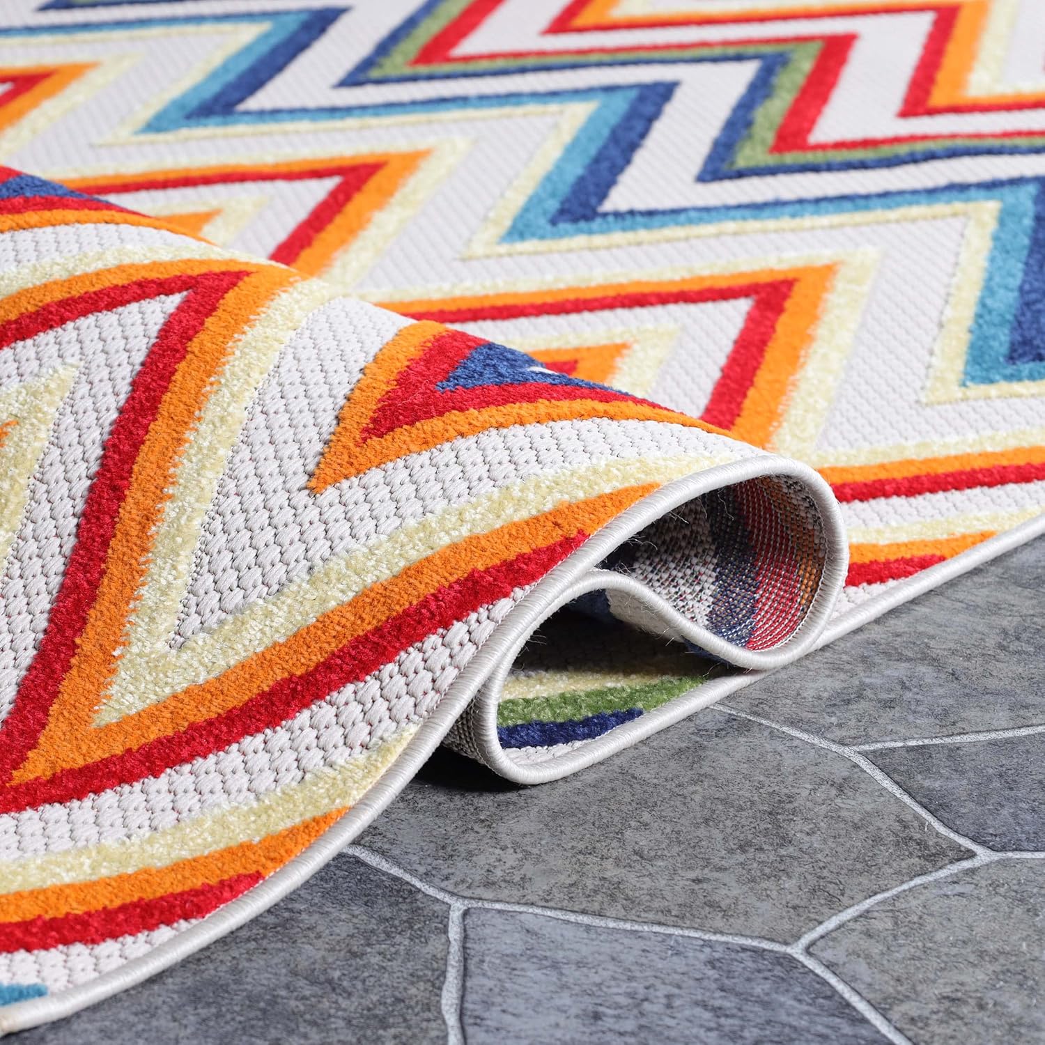 Superior Alfombra moderna de estilo bohemio para interiores y exteriores, perfecta para patio, dormitorio, cocina, lavandería, entrada, oficina,