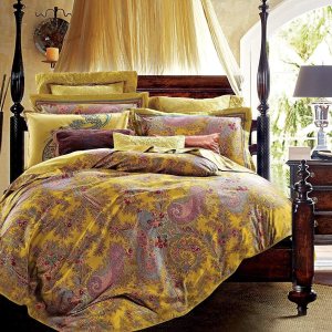 Funda de edredón clásica de cachemira, ropa de cama bohemia Bothe Damasco, medallón de dibujo antiguo, 400 hilos, algodón egipcio, satén, de lujo, Funda de edredón clásica de cachemira, ropa de cama bohemia Bothe Damasco, medallón de dibujo antiguo, 400 hilos, algodón egipcio, satén, de lujo,