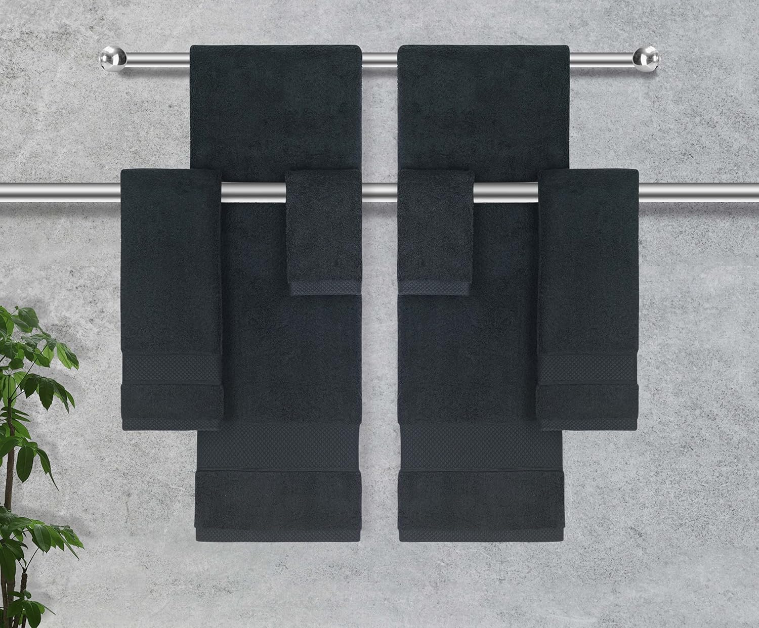 Towels Beyond – Juego de 6 toallas turcas de 100 % algodón turco, absorbentes y cómodas, incluye 2 toallas de baño, 2 toallas de mano y 2 toallas