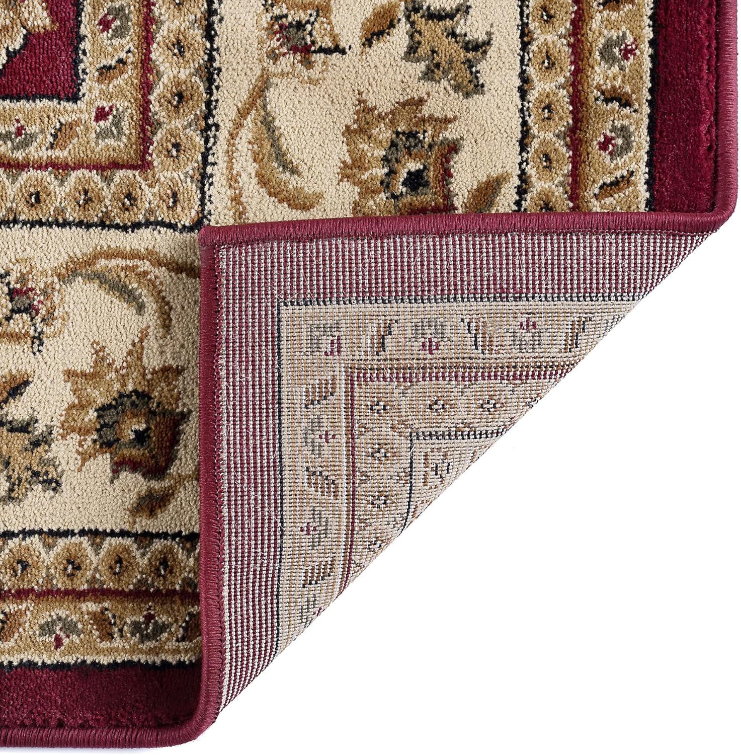 Alfombra de área de 11 x 15 para sala de estar, comedor, dormitorio, entrada, alfombras para sala de estar, tradicional, oriental, interior, rojo 10