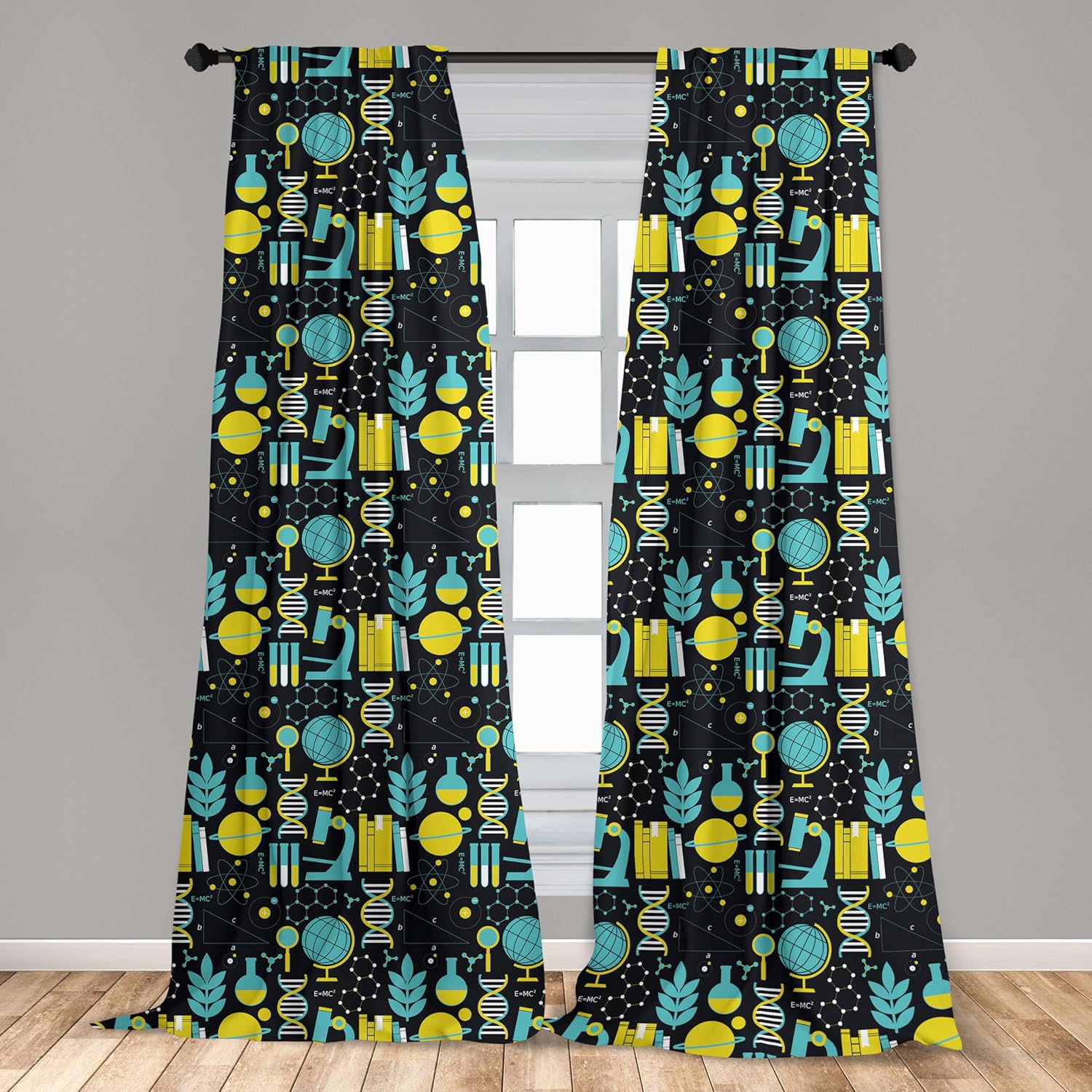 Ambesonne – Paneles de cortinas multicolor
