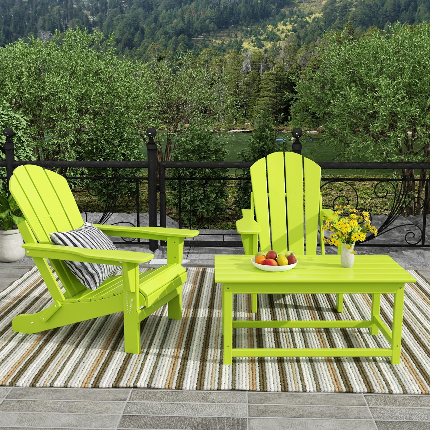 WestinTrends Malibu – Mesa de centro para exteriores, 35 x 17.5 pulgadas, para todo tipo de clima, de madera de polietileno, para patio, jardín,