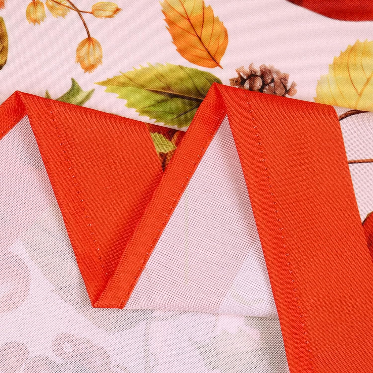 Mantel de otoño, mantel de Acción de Gracias con hojas de arce y calabaza, bellotas y bayas, piñas, mantel impermeable para otoño, cosecha, fiesta,