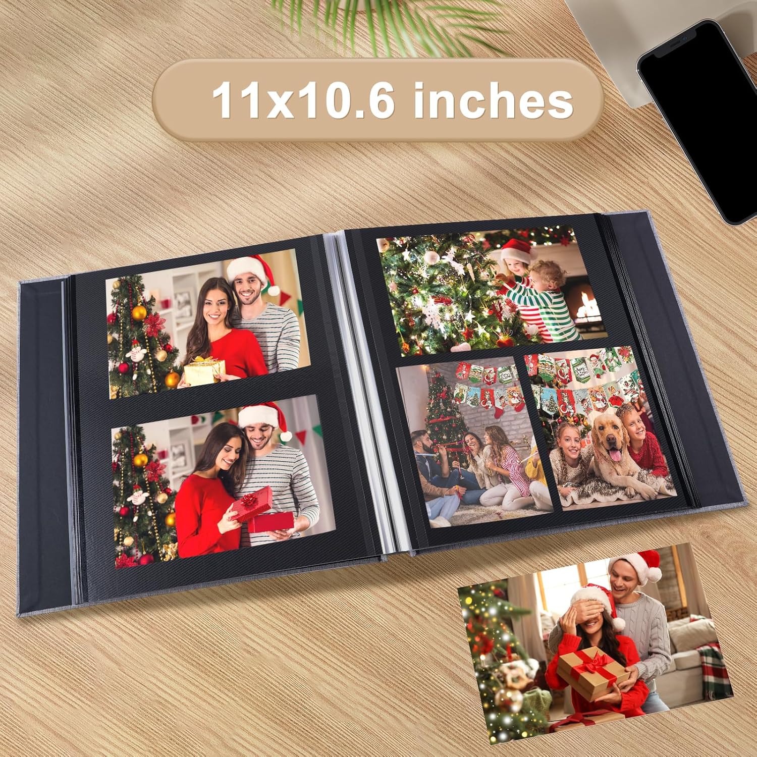 Álbum de fotos autoadhesivas, álbumes de recortes, álbumes de fotos magnéticos para fotos de 4 x 6, 5 x 7, 8 x 10 pulgadas, libros con páginas