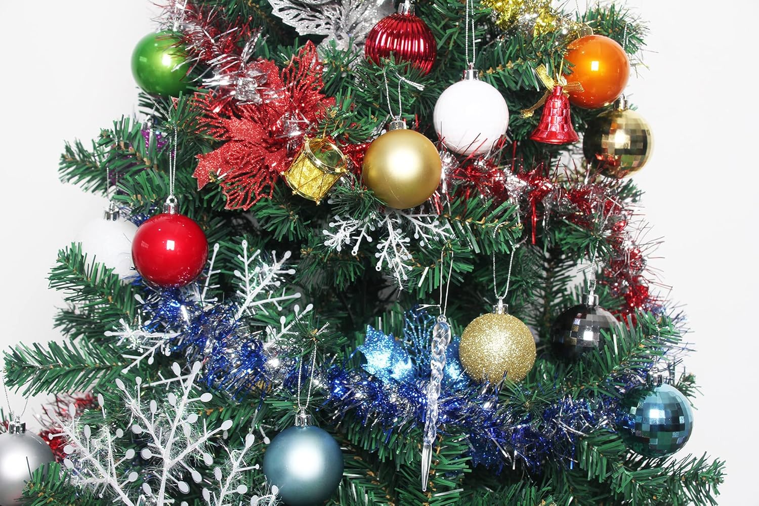 Adornos de bolas de Navidad, 5 acabados, bolas de Navidad decorativas, celebraciones, bodas, decoraciones de fiesta, 25 bolas colgantes para árbol