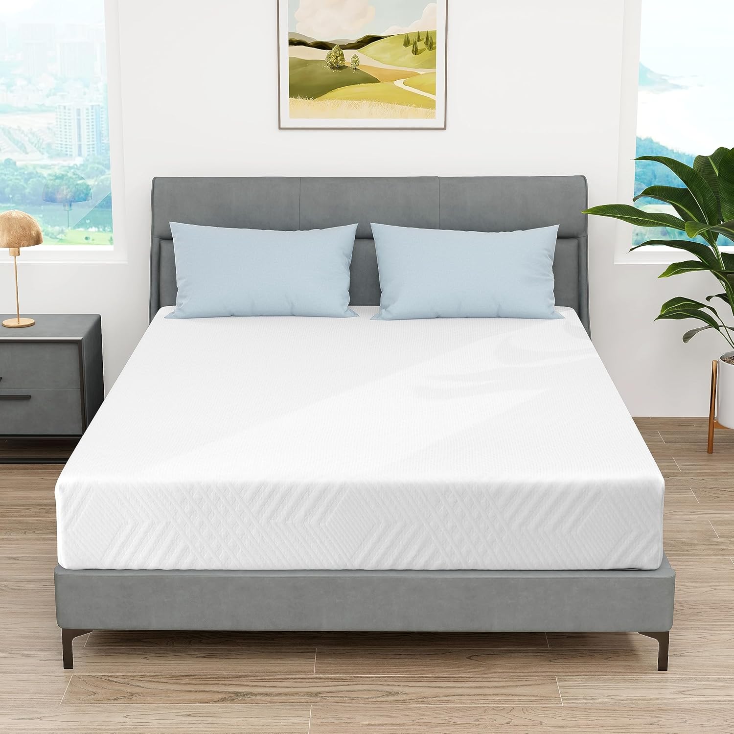 Colchón Queen, prueba de sueño de 100 noches, garantía limitada de 10 años, colchones de cama tamaño Queen de 81012 pulgadas en una caja, espuma