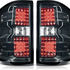 AUTOSAVER88 Conjunto de luz trasera LED compatible con Chevy Silverado 1500 2014-2019, 2015-2019 2500 HD3500 HD, 2019 1500 LD, 2015-2019 GMC Sierra AUTOSAVER88 Conjunto de luz trasera LED compatible con Chevy Silverado 1500 2014-2019, 2015-2019 2500 HD3500 HD, 2019 1500 LD, 2015-2019 GMC Sierra