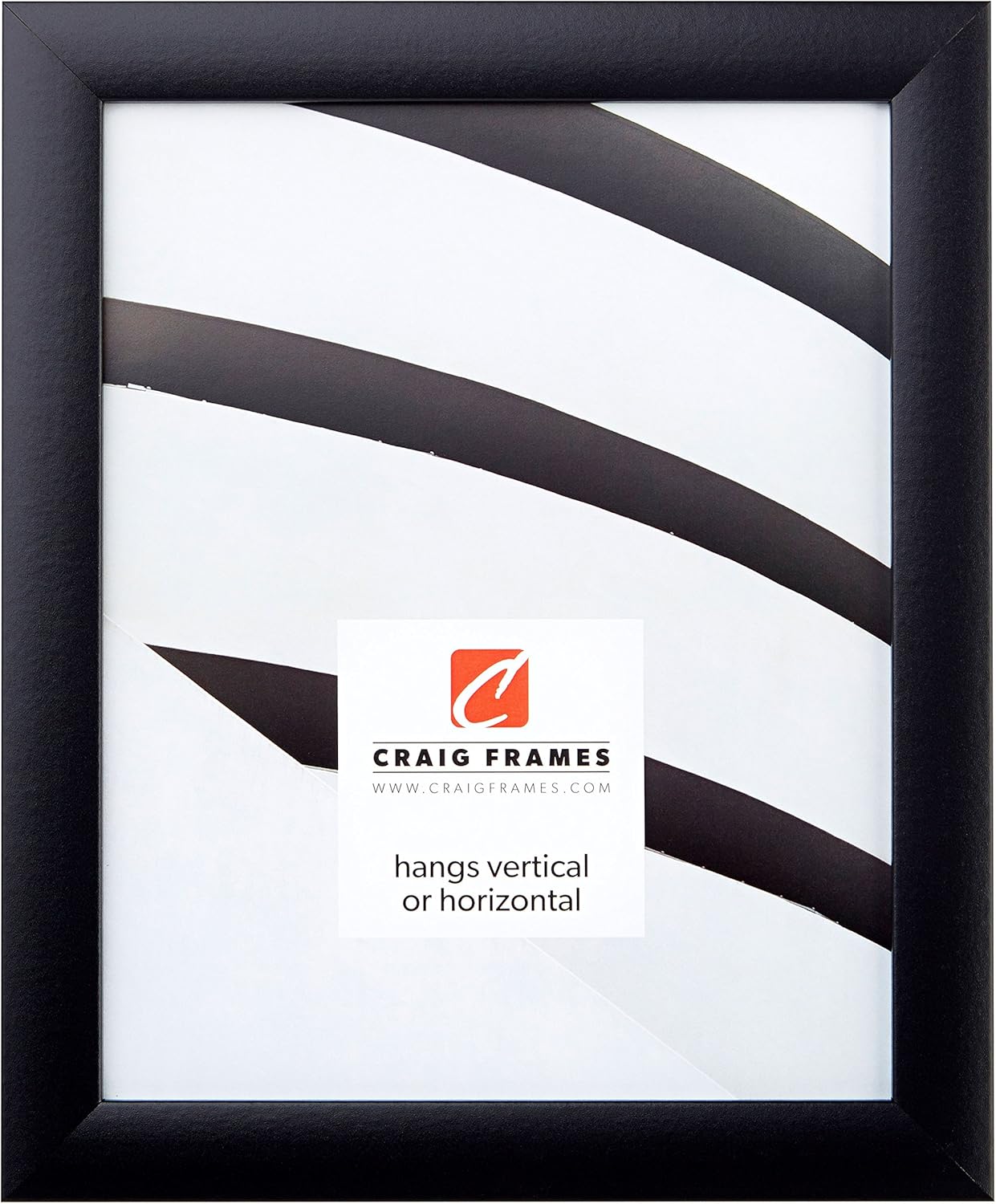 Craig Frames – Marcos para fotos con acabado liso, 1 pulgada de ancho, varios colores., Especialidad, Negro, 8×10