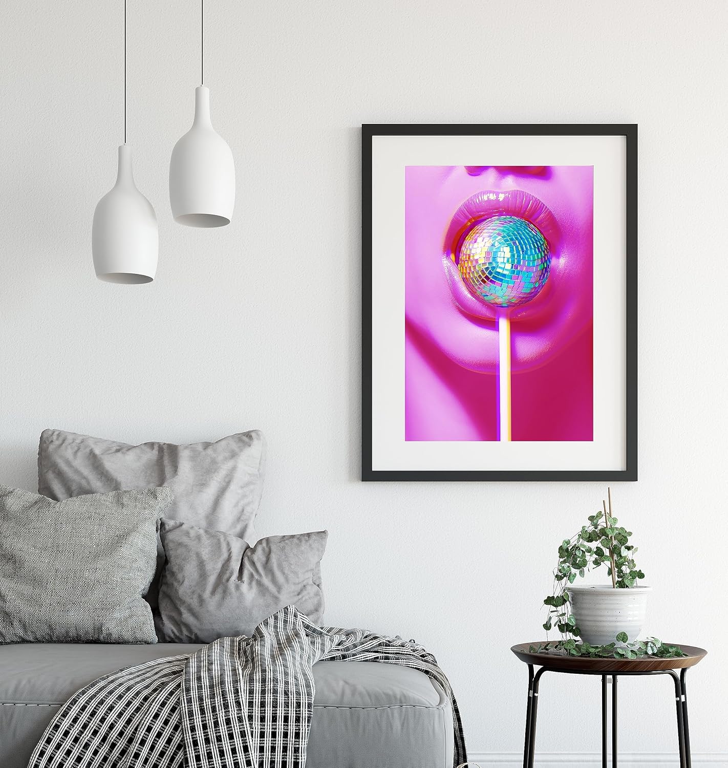 TwoDays Decoración estética moderna de Lolipop, decoración de habitación, impresiones artísticas de pared retro para apartamento de niñas, póster de
