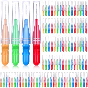 BBTO 100 piezas de llaves para cepillo dental limpiador interdental, palillo de dientes, cabezal de hilo dental, limpiador oral de palillos BBTO 100 piezas de llaves para cepillo dental limpiador interdental, palillo de dientes, cabezal de hilo dental, limpiador oral de palillos
