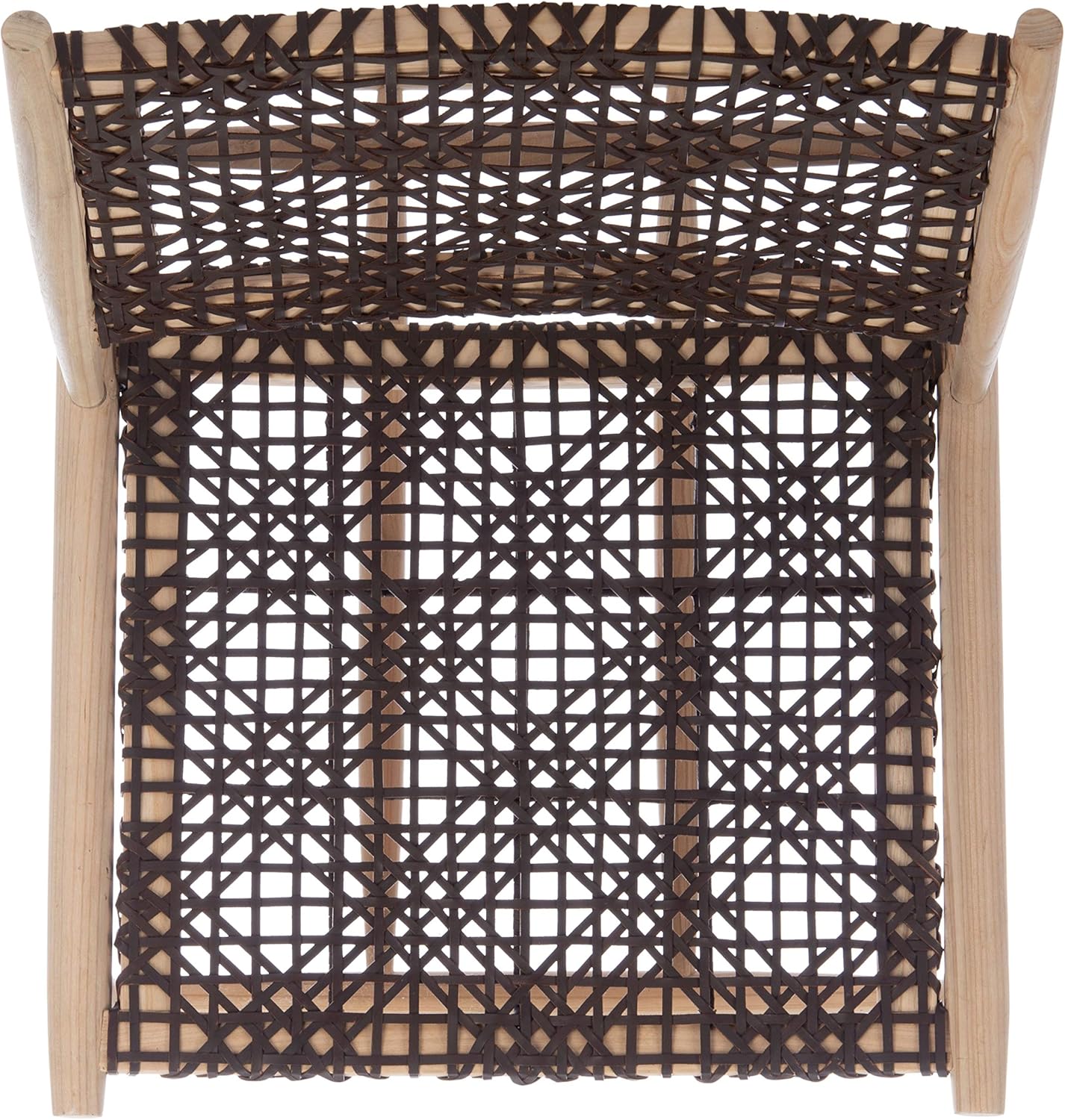 Safavieh Home Bandelier Silla decorativa tejida en cuero natural y marrón