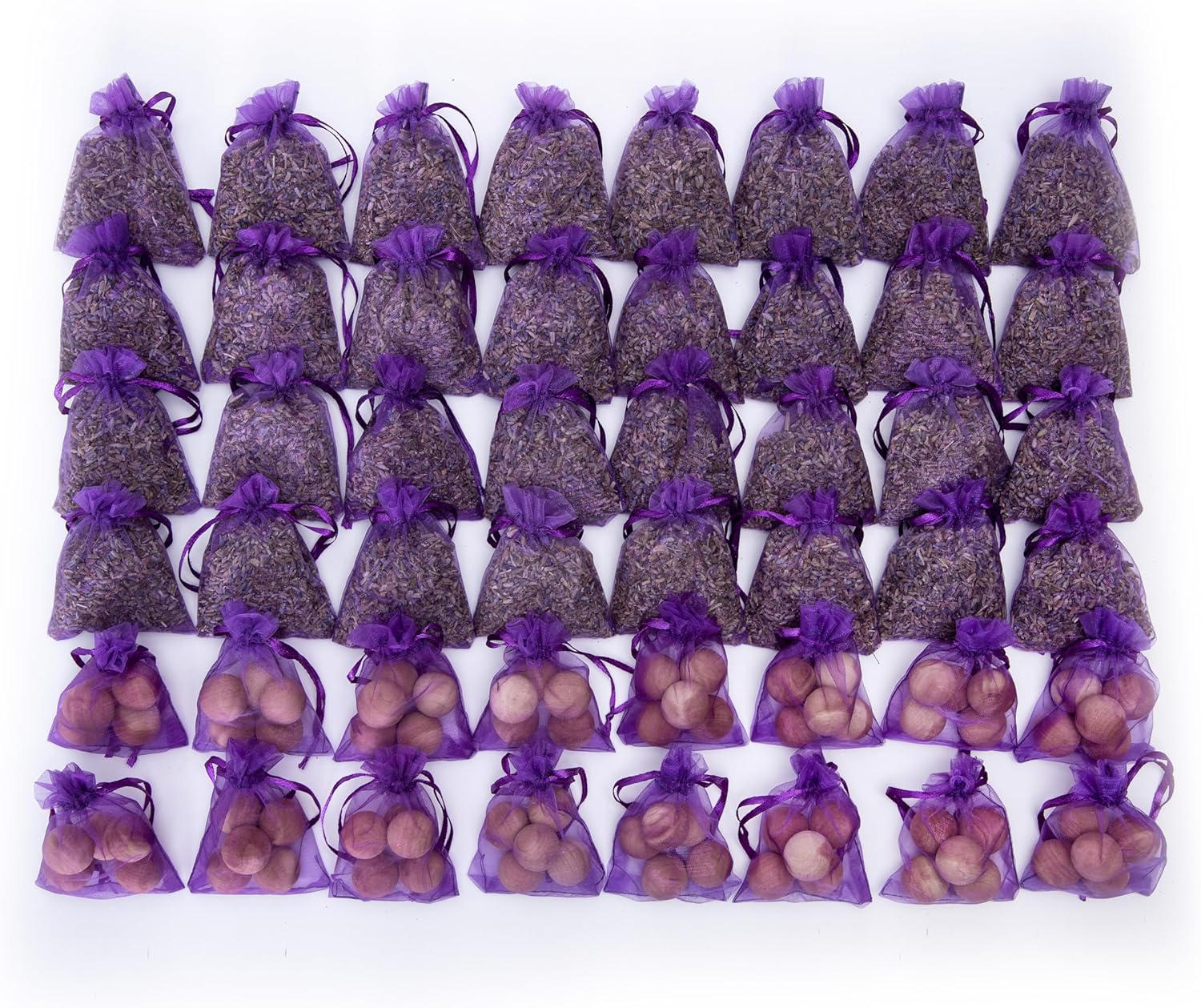 Paquete de 48 bolsitas de cedro lavanda (32 sobres de lavanda, 16 sobres de cedro) para armario, cajón, aparador, armario y más, LV-S-D-48LC