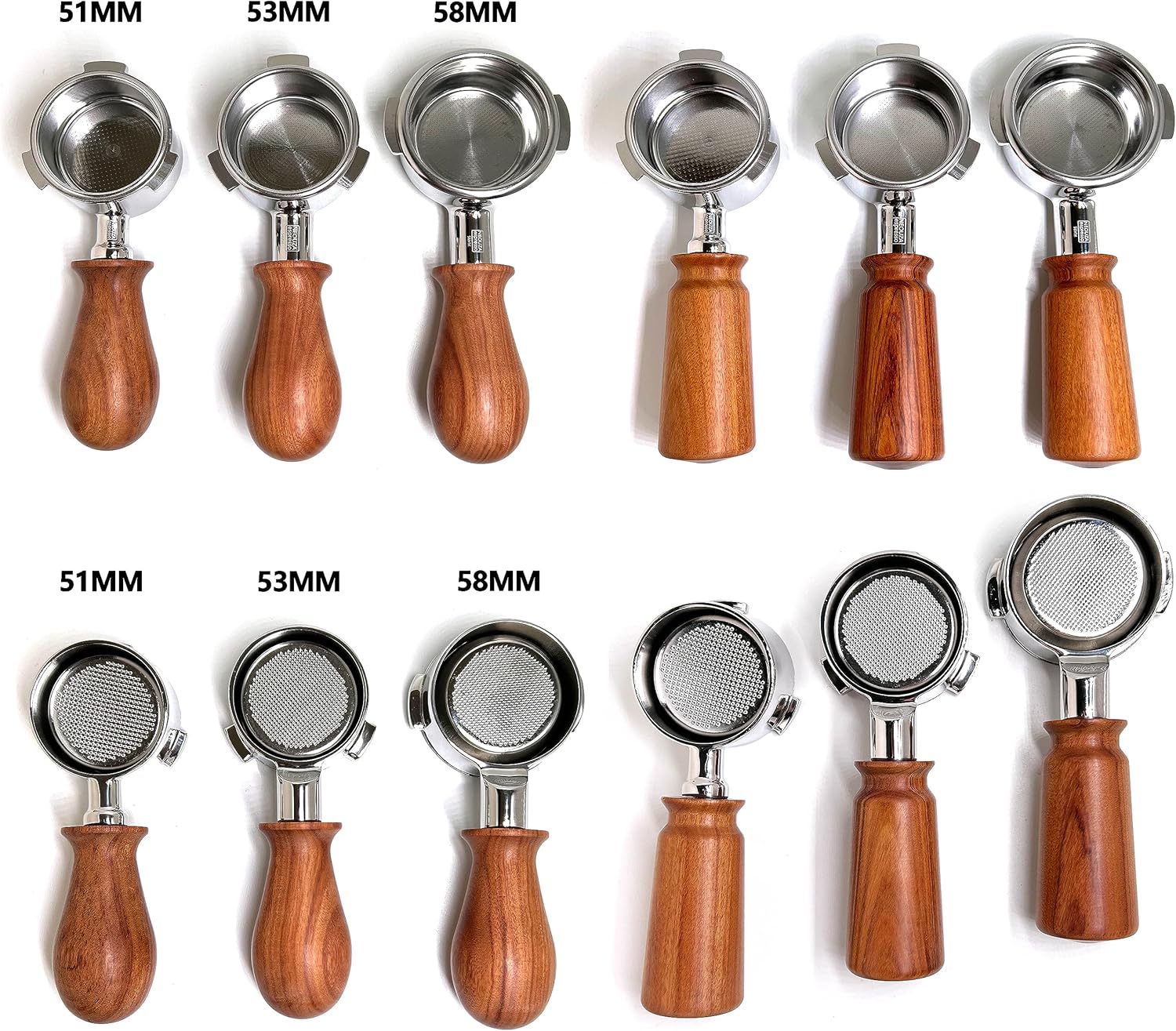 NEOUZA M10 – Mini mango de madera personalizado de repuesto para portafiltros de 51542.283 in, máquina de espresso, cafetera accesorios elegantes