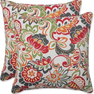 Pillow Perfect – Cojín para asiento, estampado Zoe Citrus, esquinas cuadradas, ideal para exterioresinteriores Pillow Perfect – Cojín para asiento, estampado Zoe Citrus, esquinas cuadradas, ideal para exterioresinteriores