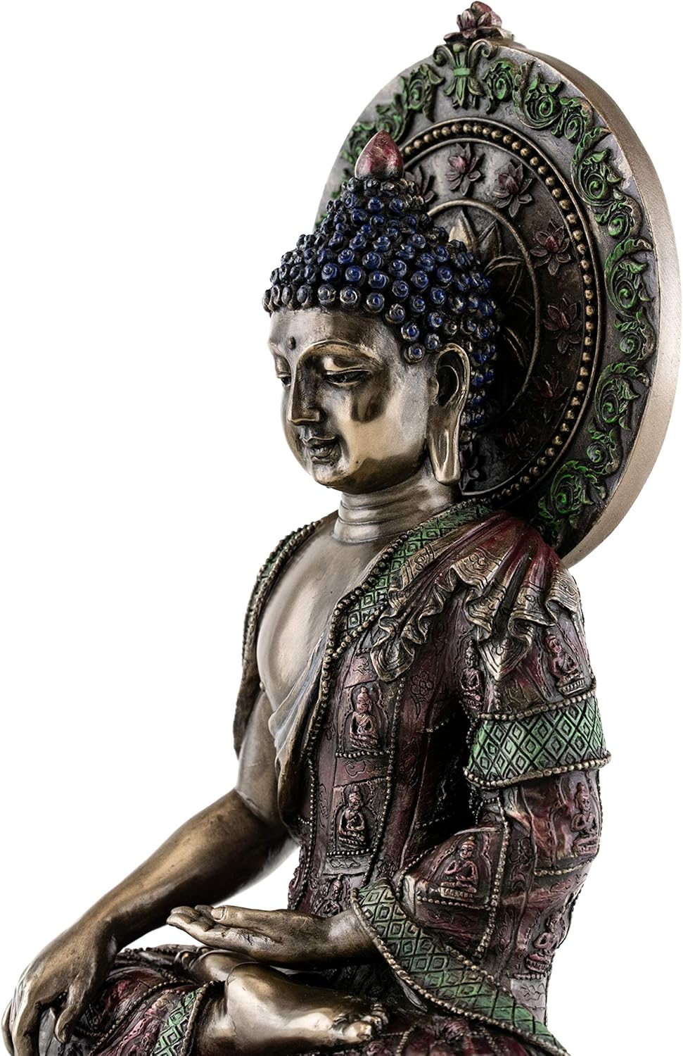 Top Collection Estatua de Buda Shakyamuni – Escultura “El iluminado” en bronce fundido en frío, figura de Buda Supremo de 10.5 pulgadas