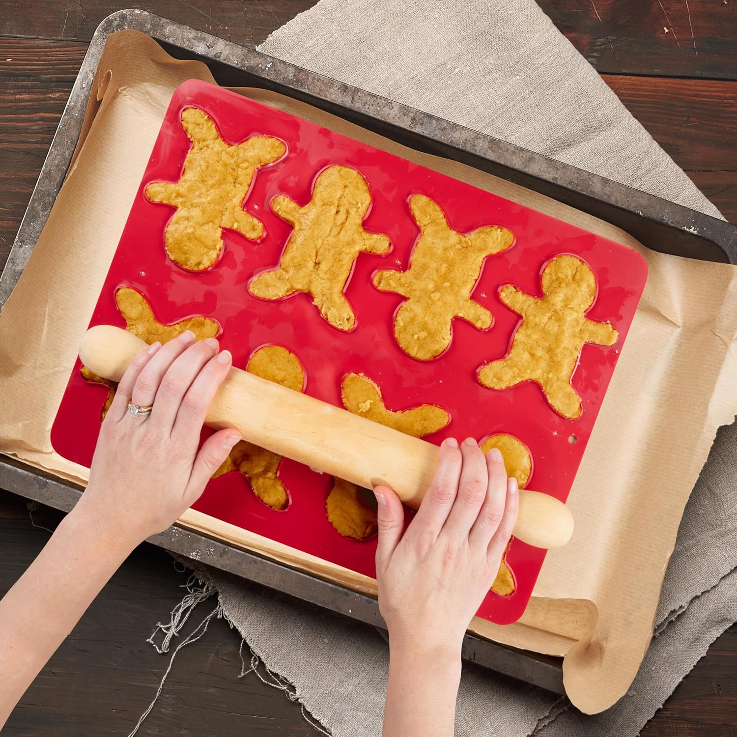 Hoja cortadora de galletas Rainbow & Unicorn – Fácil y conveniente esencial para hornear (no requiere enfriamiento) masa al horno en 5 minutos – 14